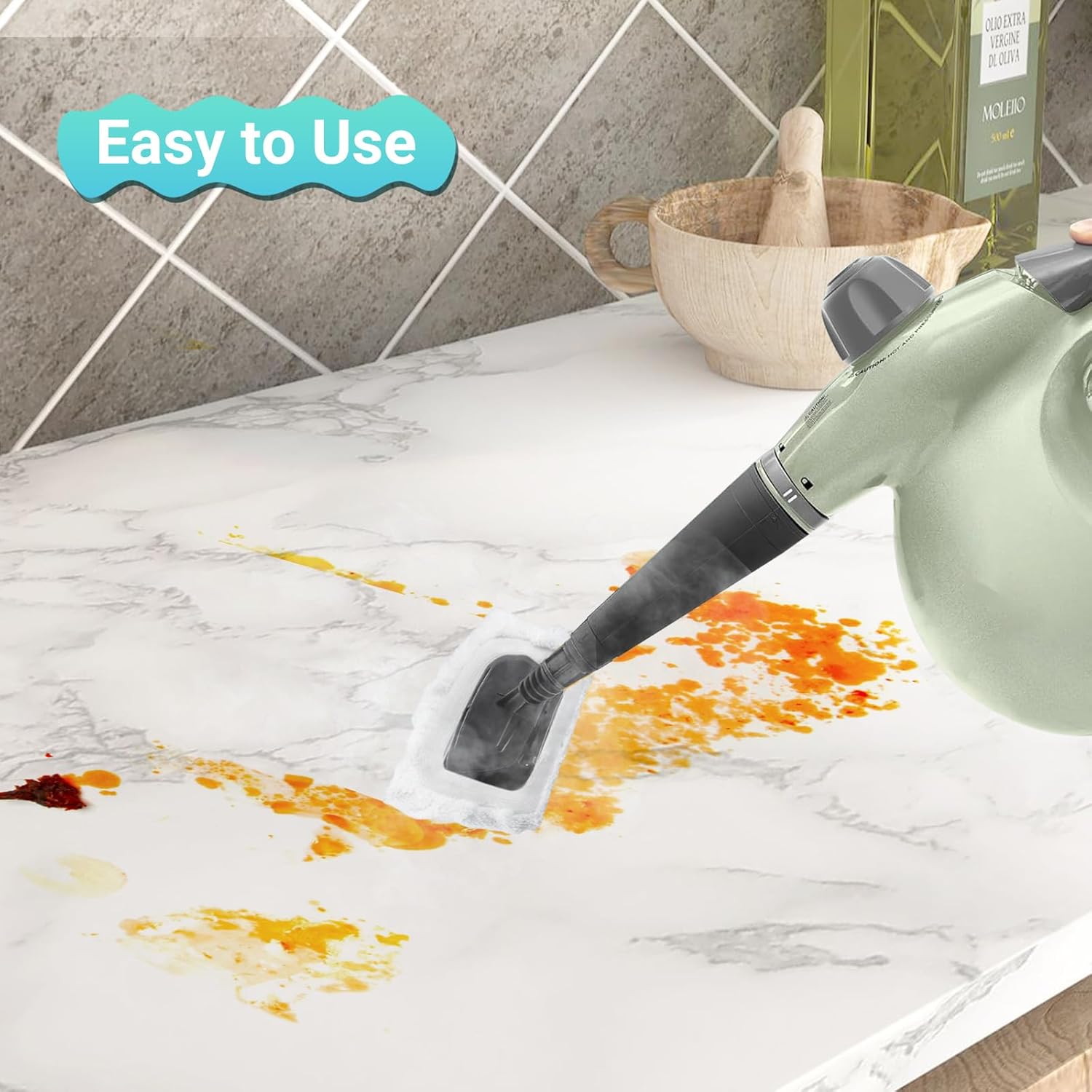 ZANHIX 8-Piece Steam Mop Pads for Handheld Steam Cleaners