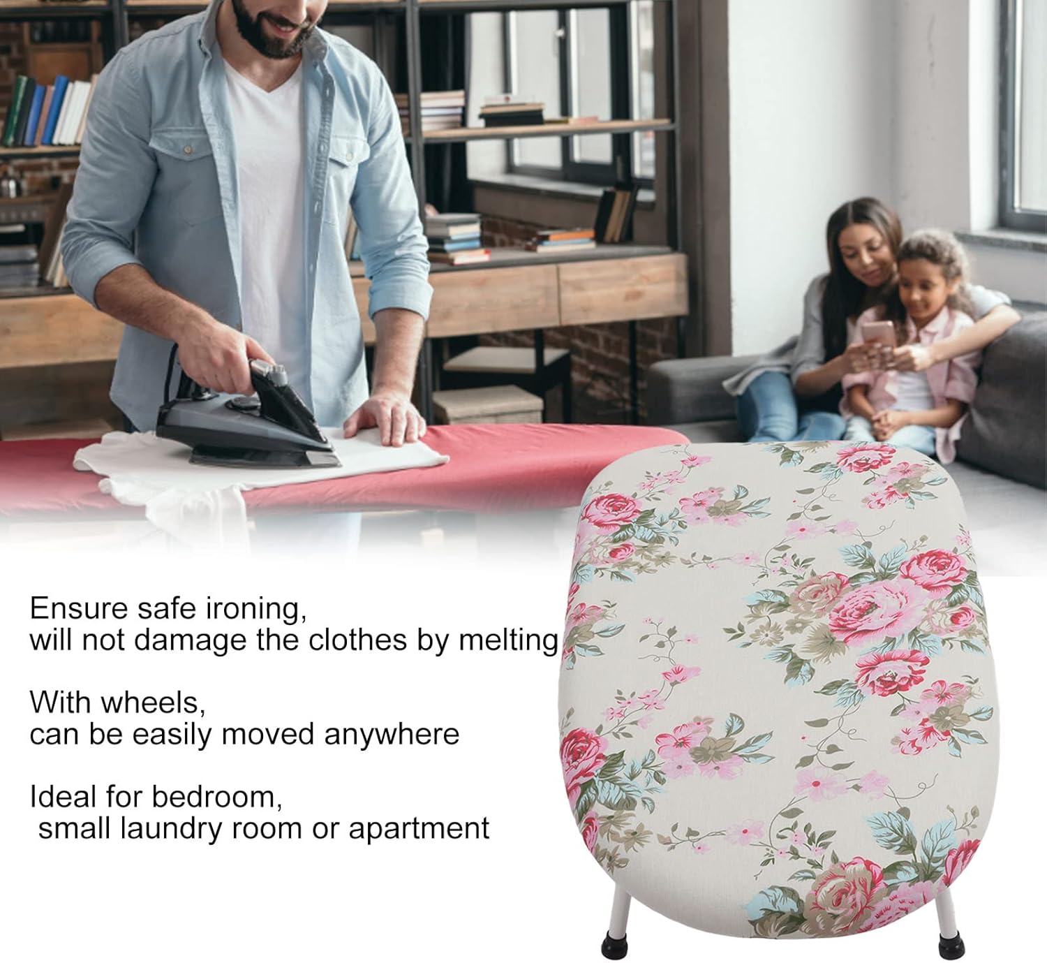 Perfect compact ironing solution for small spaces and quick touch-ups