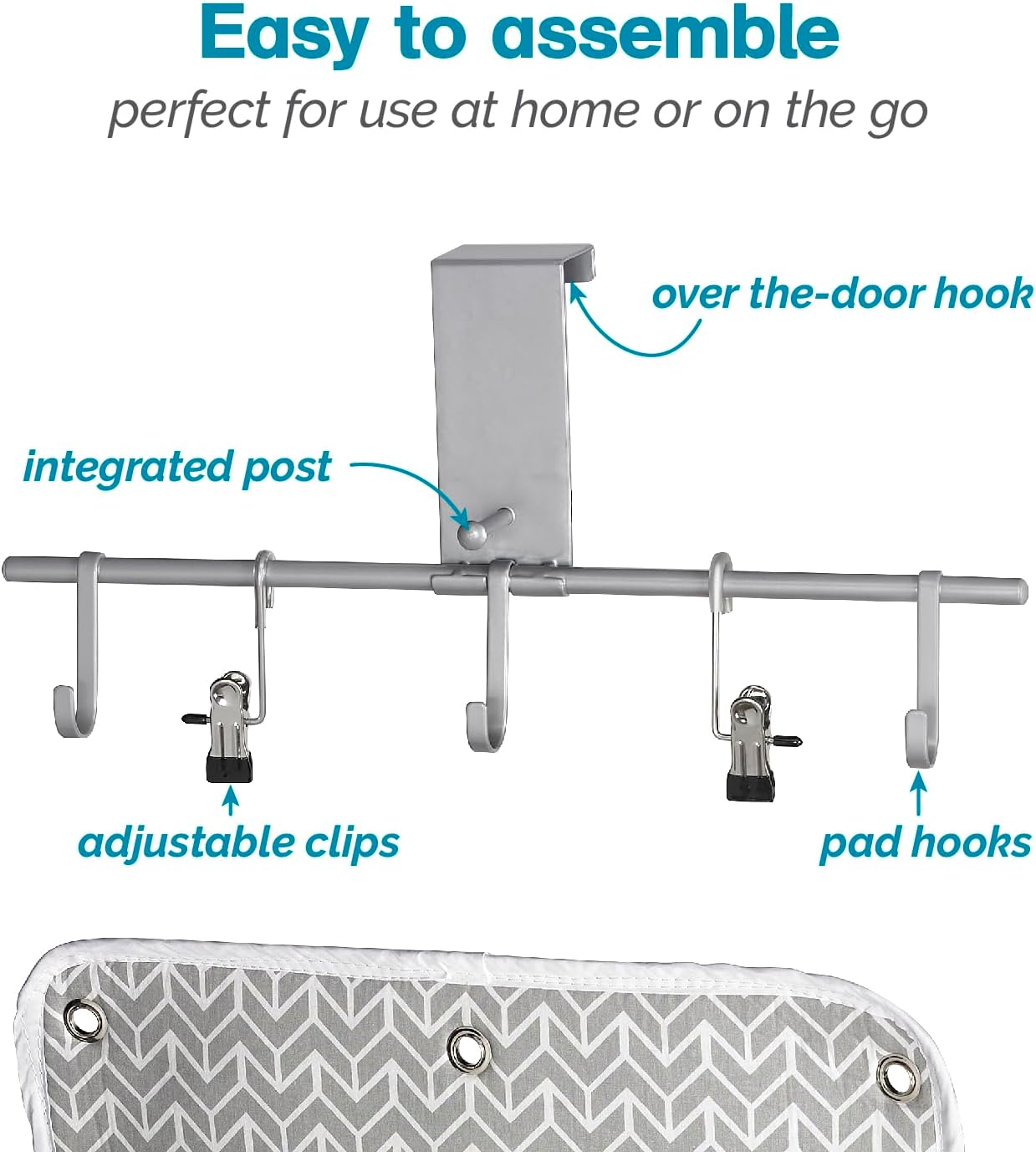 Polder Over-the-Door Steamer Station Portable 100 Cotton Garment Steamer