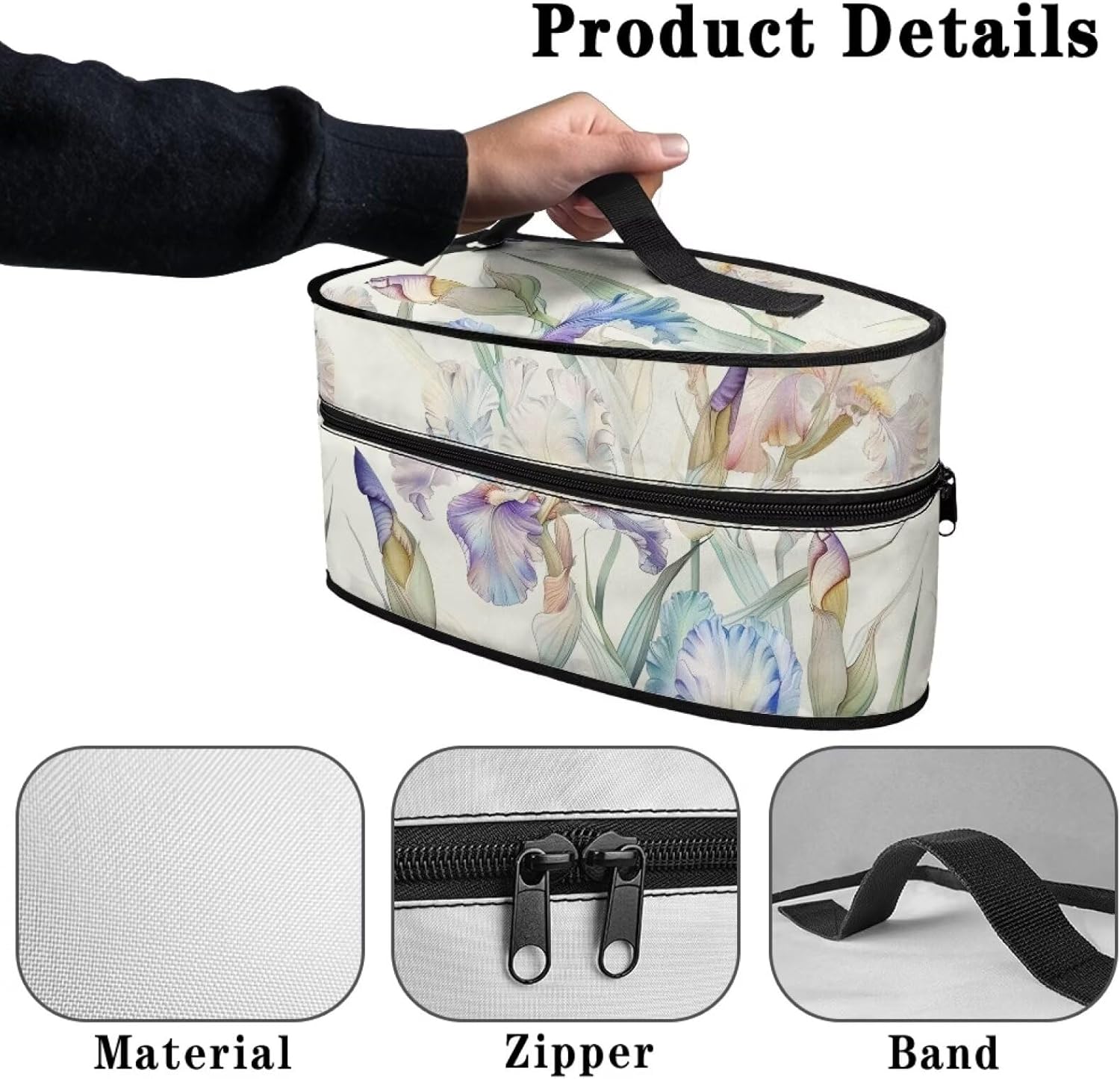 Cglasmaru Reusable Travel Iron Bag with Durable Soft Inner Liner