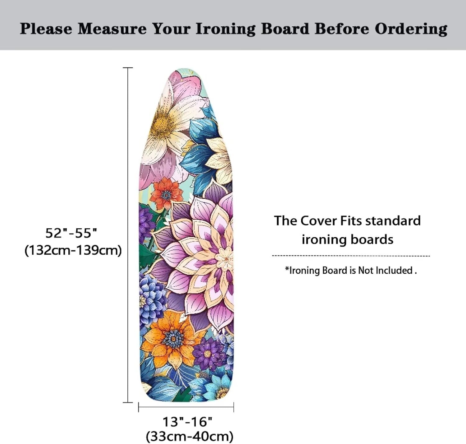 Hippie Flower Ironing Board Cover Pad