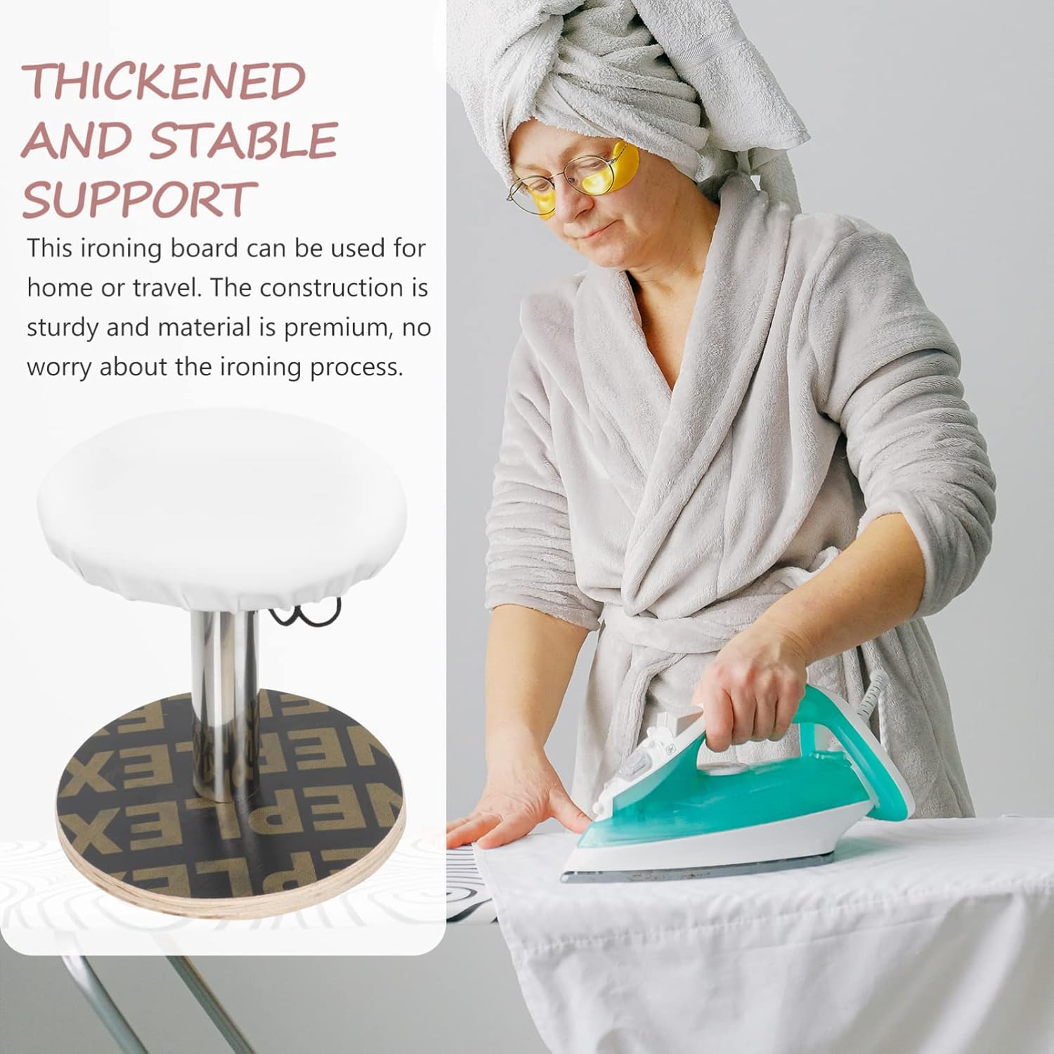 Zerodeko Portable Ironing Board for Travel Home Use