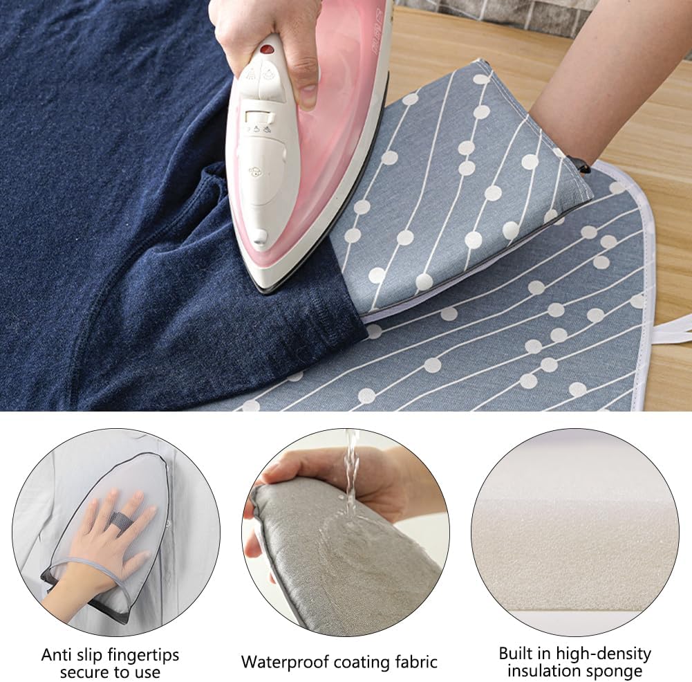 OLIZEE HANGING OVER DOOR IRONING MAT WITH 5 HOOKS