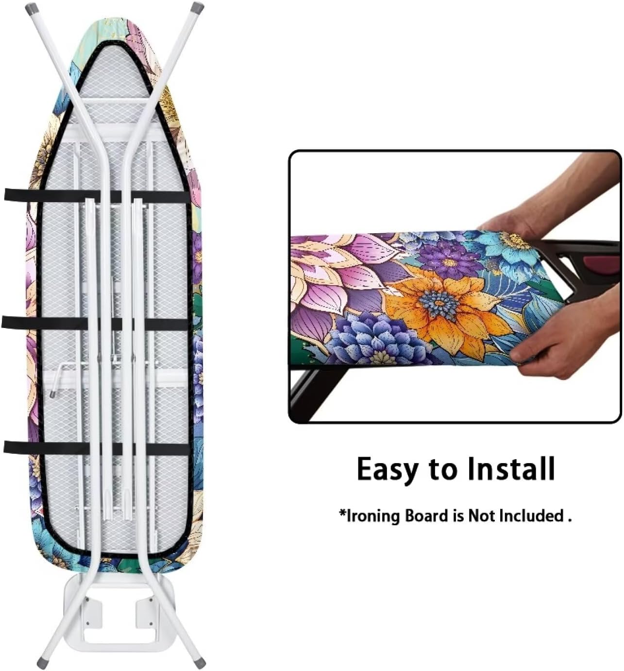 Hippie Flower Ironing Board Cover Pad
