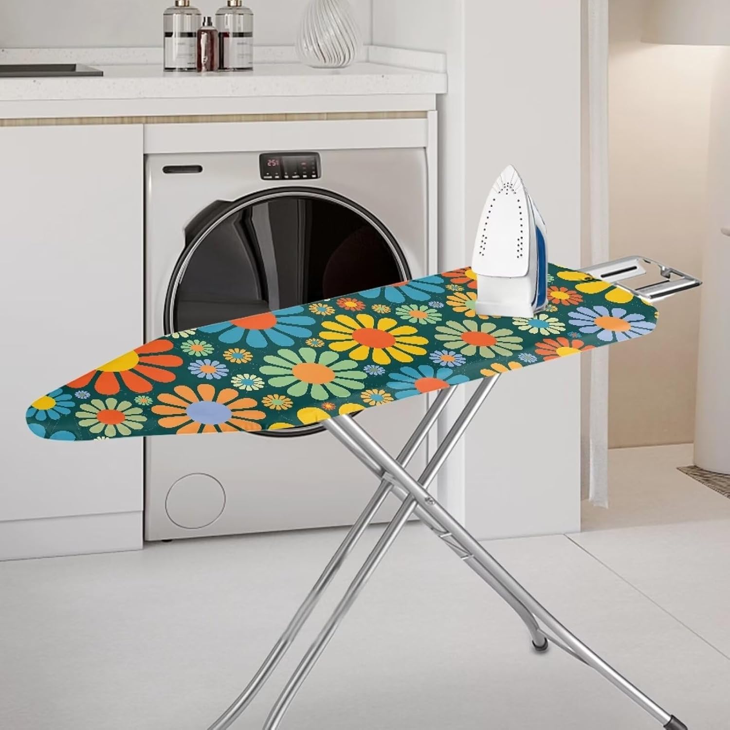 Space-Saving 54x15-inch Ironing Board Cover with Heat-Resistant Design