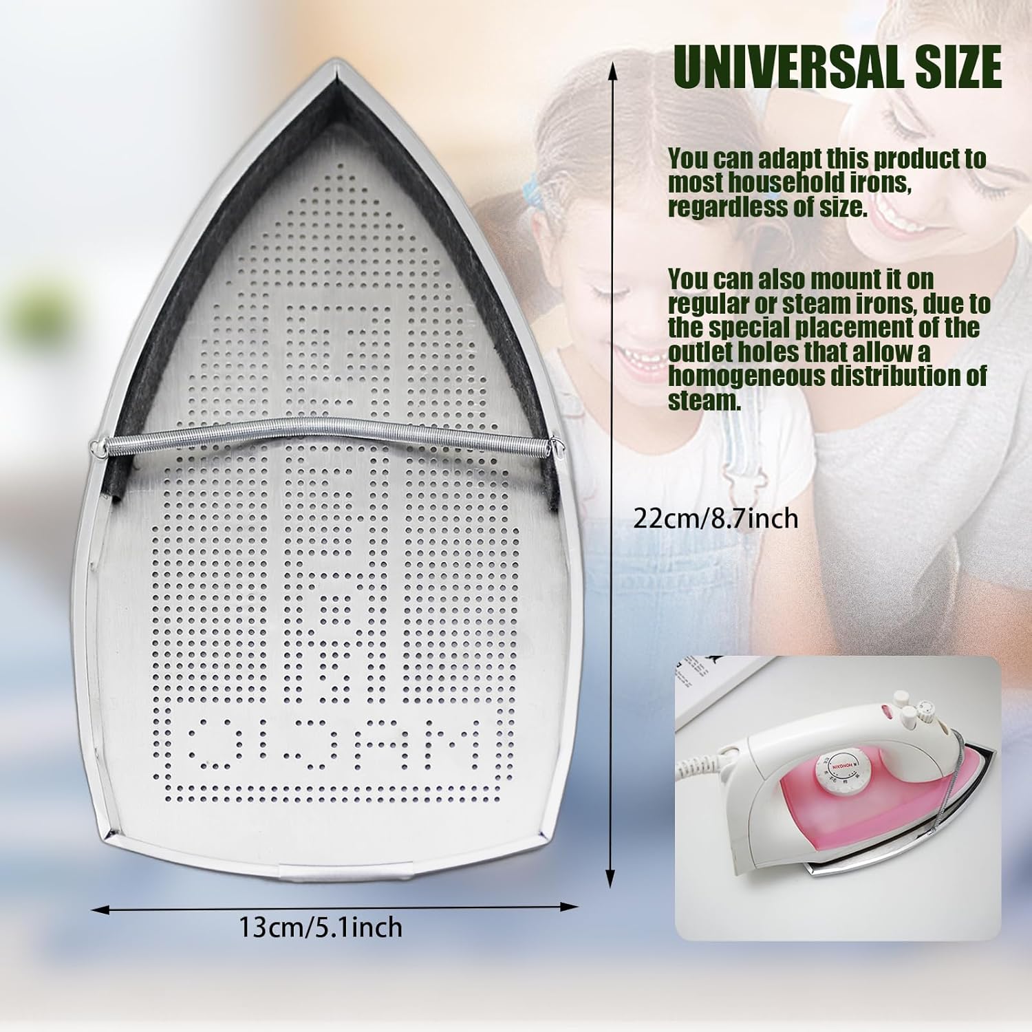 FQTANJU 2-Piece Aluminum Ironing Shoe Covers Set Durable Rust-Resistant