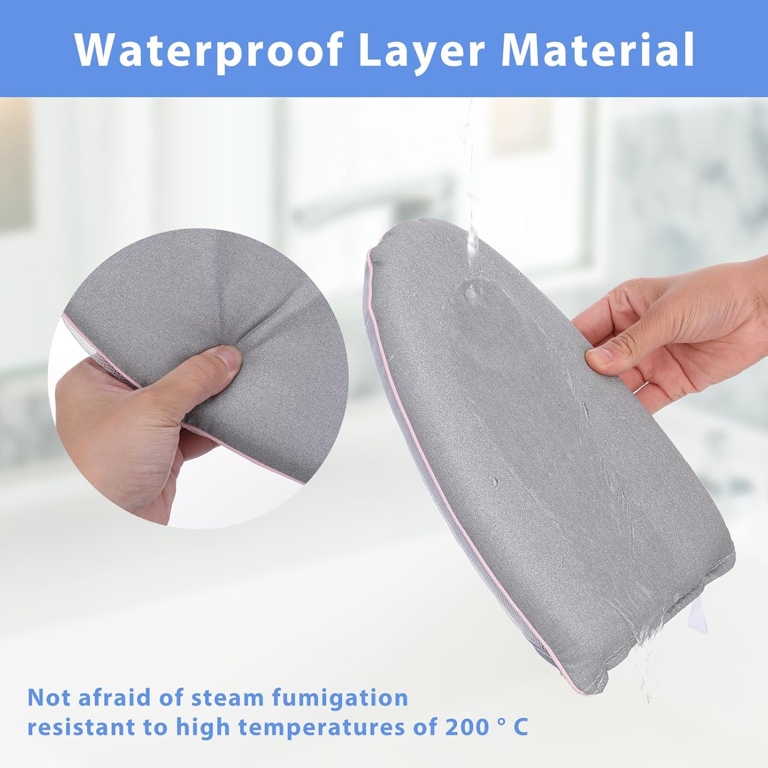 Garment Steamer Ironing Gloves with Finger Loop