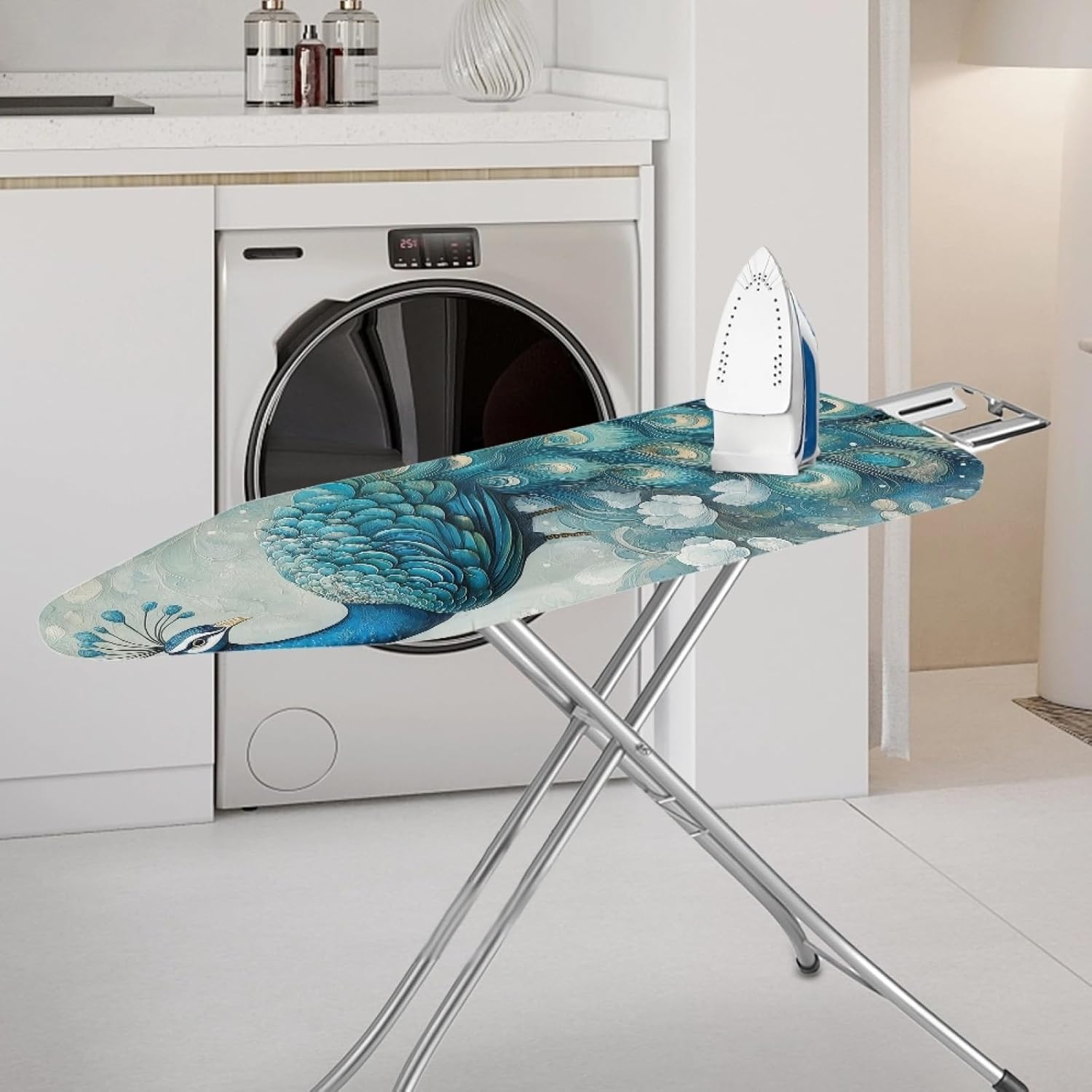 Peacock Design 15 x 54 Thick Cotton Ironing Board Cover