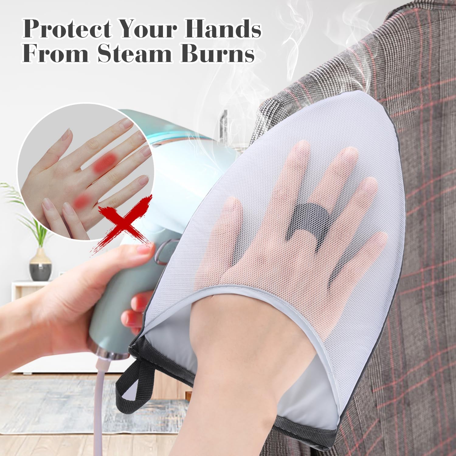 Mirrline 4-Piece Heat-Resistant Steamer Gloves