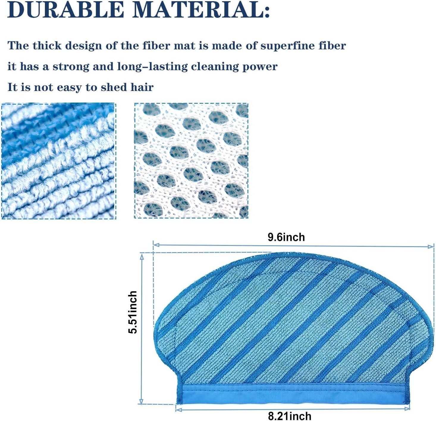 Mop Cloth Set for Ecovacs Deebot Ozmo brushes MPRP