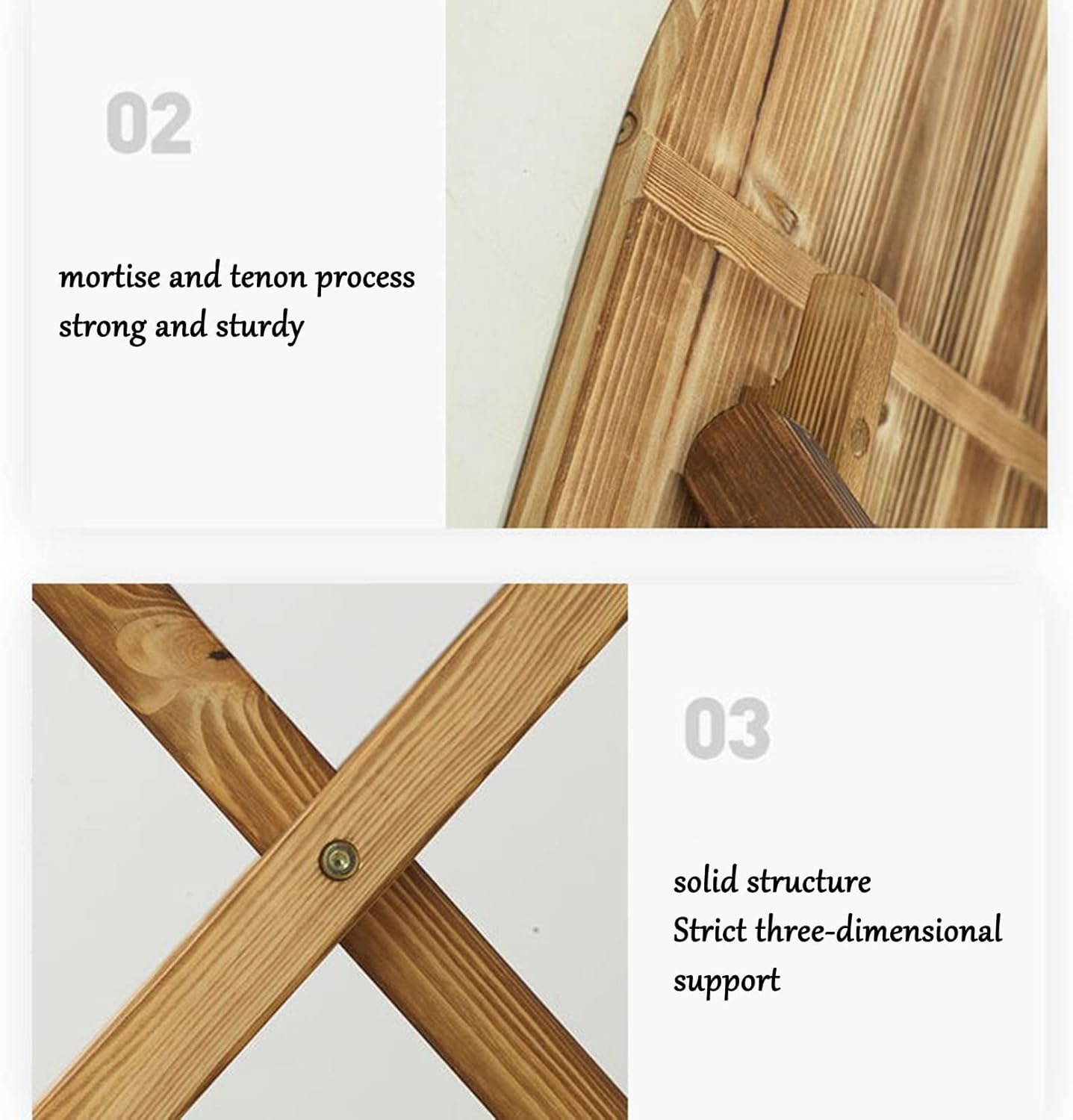 Solid-Wood Adjustable Ironing Board for Small Spaces
