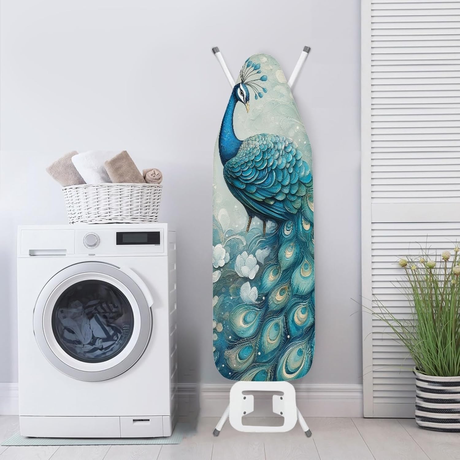 Peacock Design 15 x 54 Thick Cotton Ironing Board Cover
