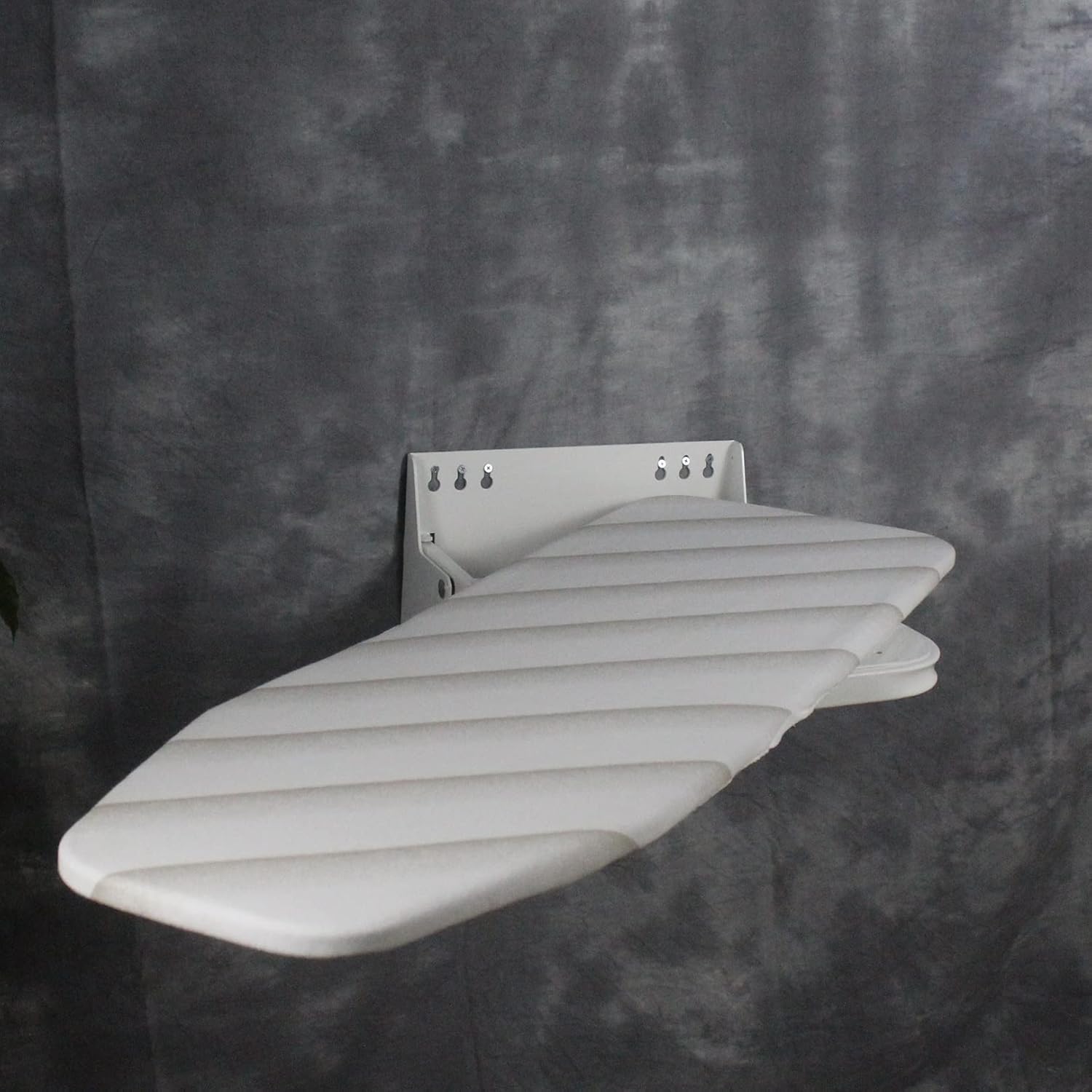 Sturdy Folding Ironing Board Wall-Mounted Compact Durable Grey