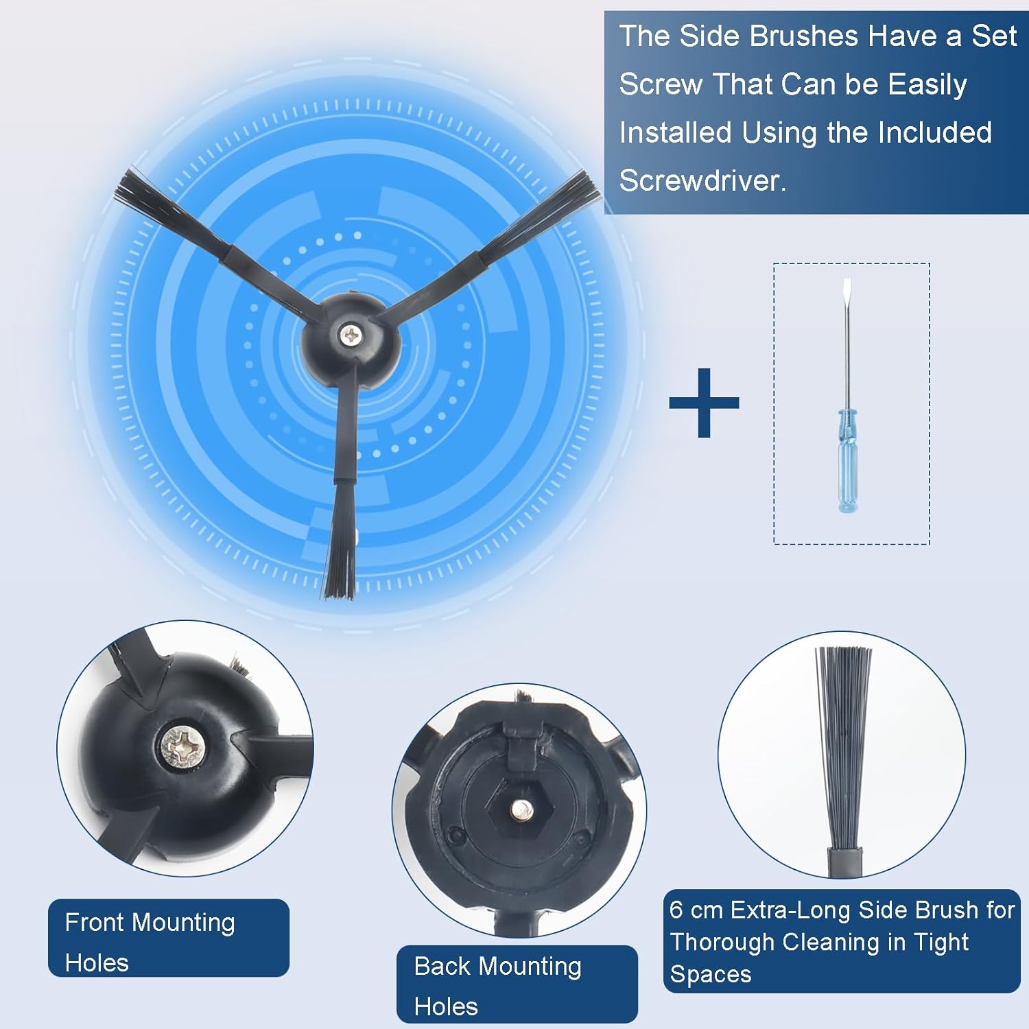 Bluearks Replacement Parts for Roborock Q Revo SQ ProQ Plus Kit