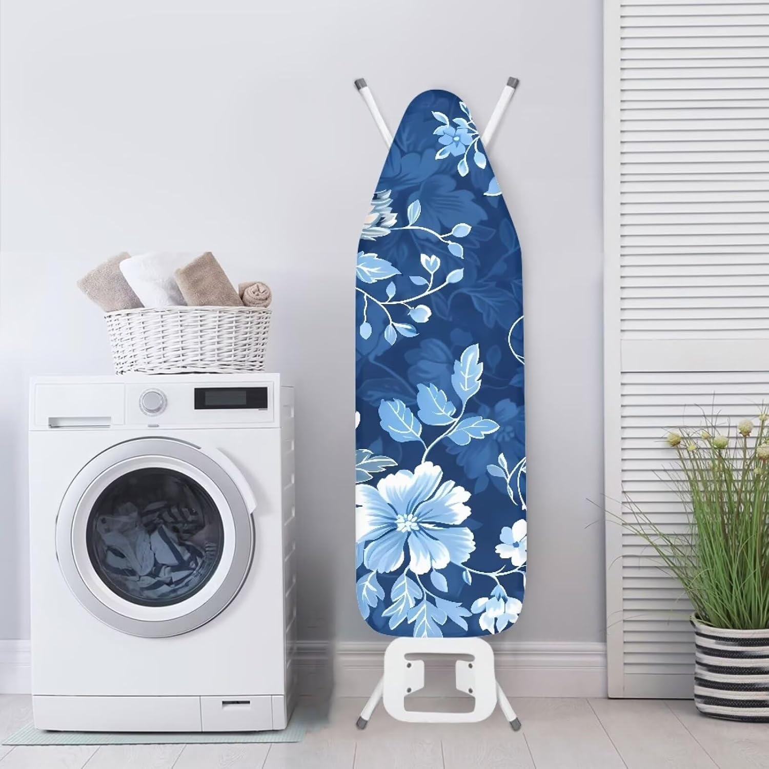 Qznuberone Stain-Resistant Ironing Board Cover for 13-16x52-55 inch Boards