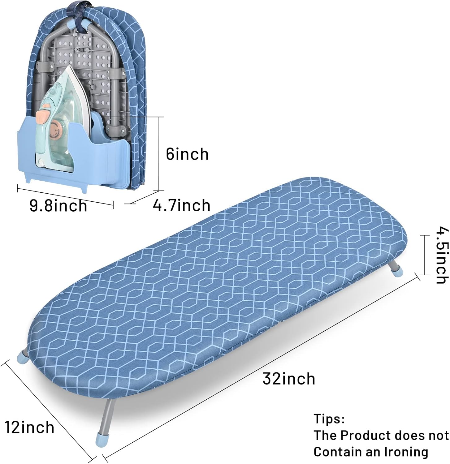 Get the Look Small Portable Ironing Board