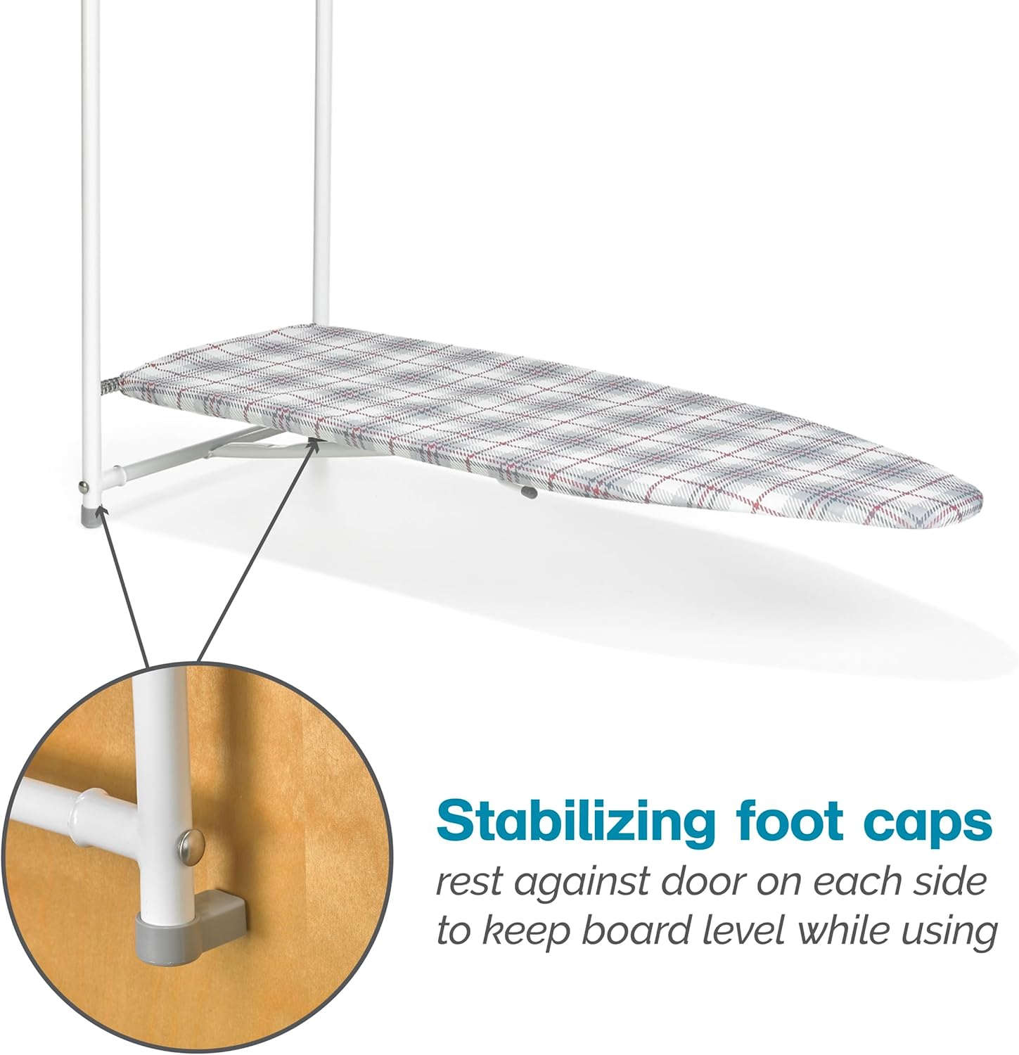Polder Over-the-Door Ironing Board with Pad Protection