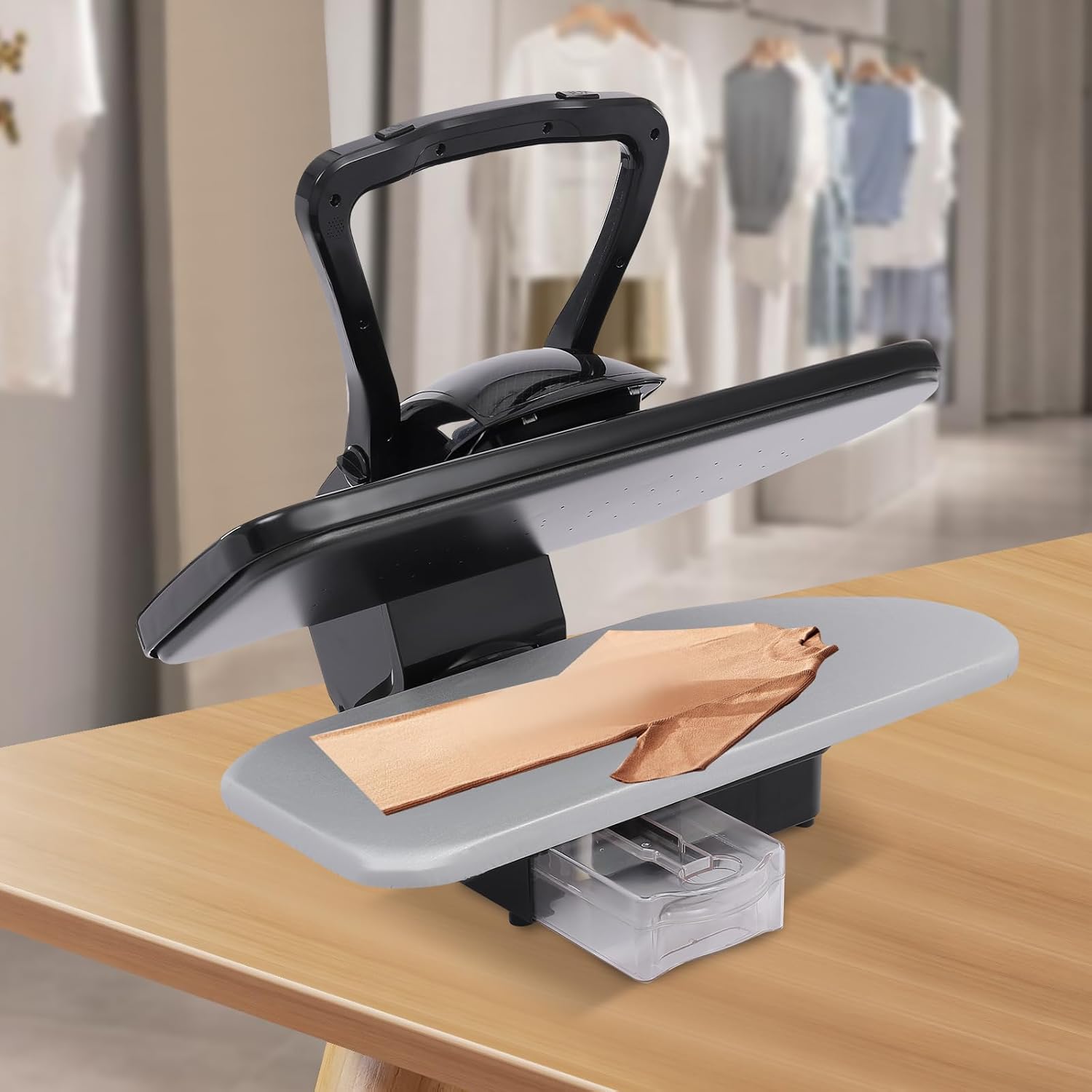 Intelligent Digital Steam Press with Multiple Fabric Settings Black
