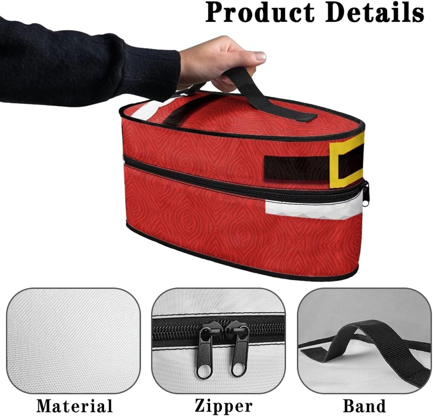 Christmas Wind Iron Storage Bag for Outings with Durable Design