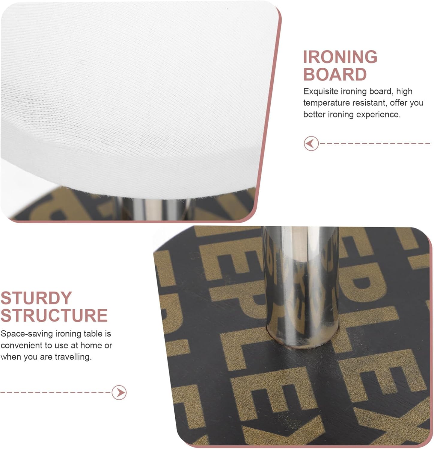 Cabilock Mini Ironing Board for Washable Clothes