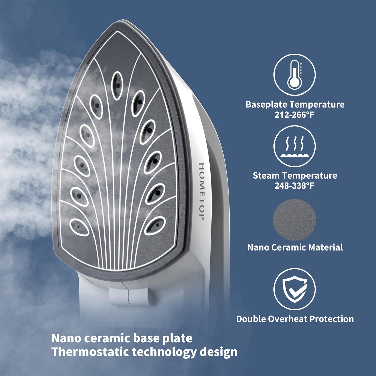 HOMETOP Professional Handheld Steamer Elevates Ironing Experience