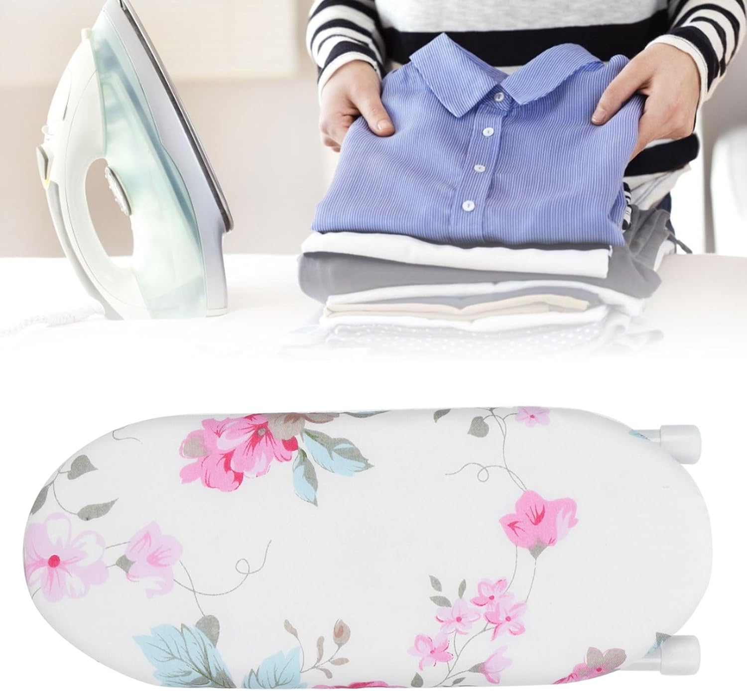 Folding Ironing Board with Removable Washable Cover