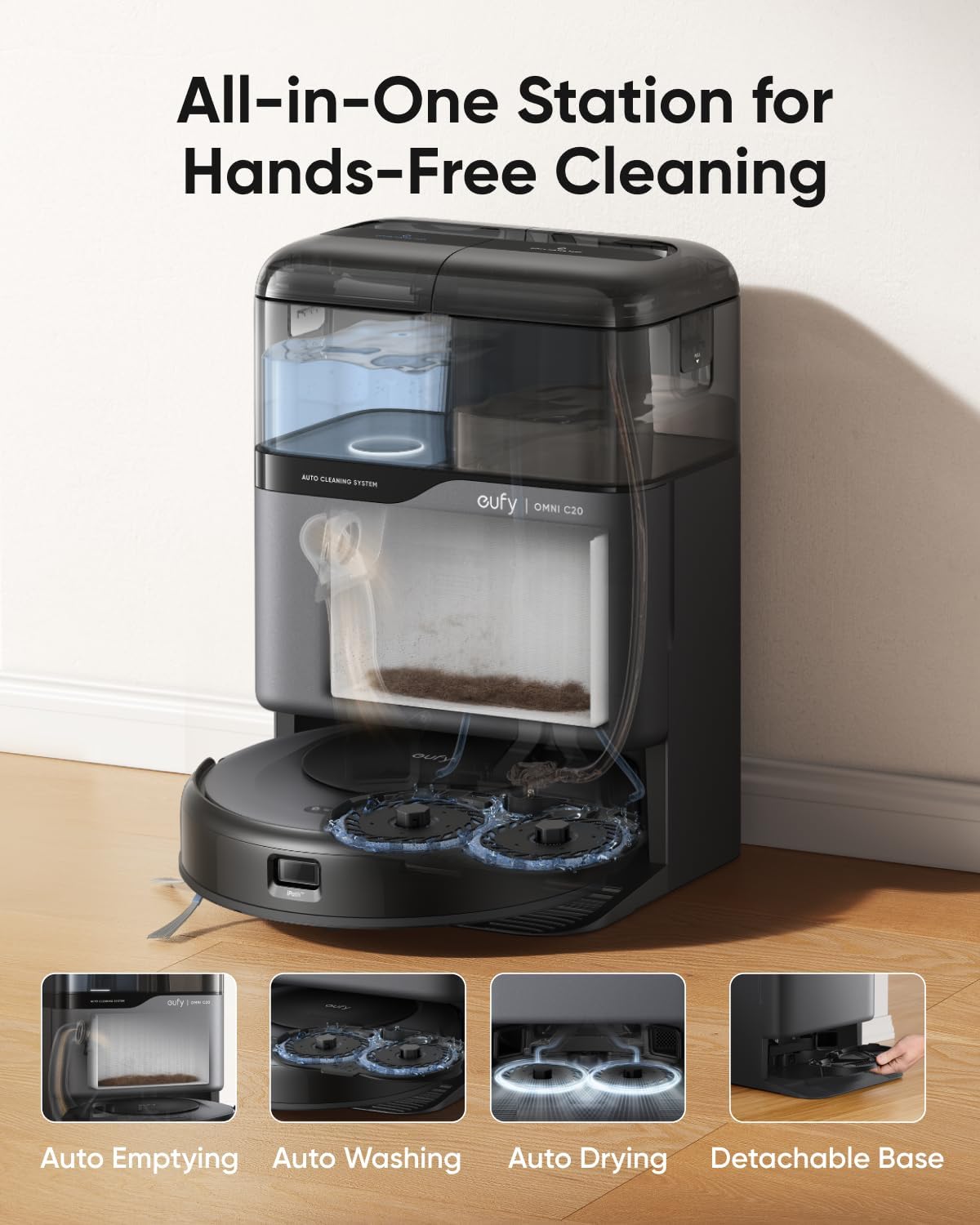Eufy Robot Vacuum Omni C20 Hands-Free Cleaning