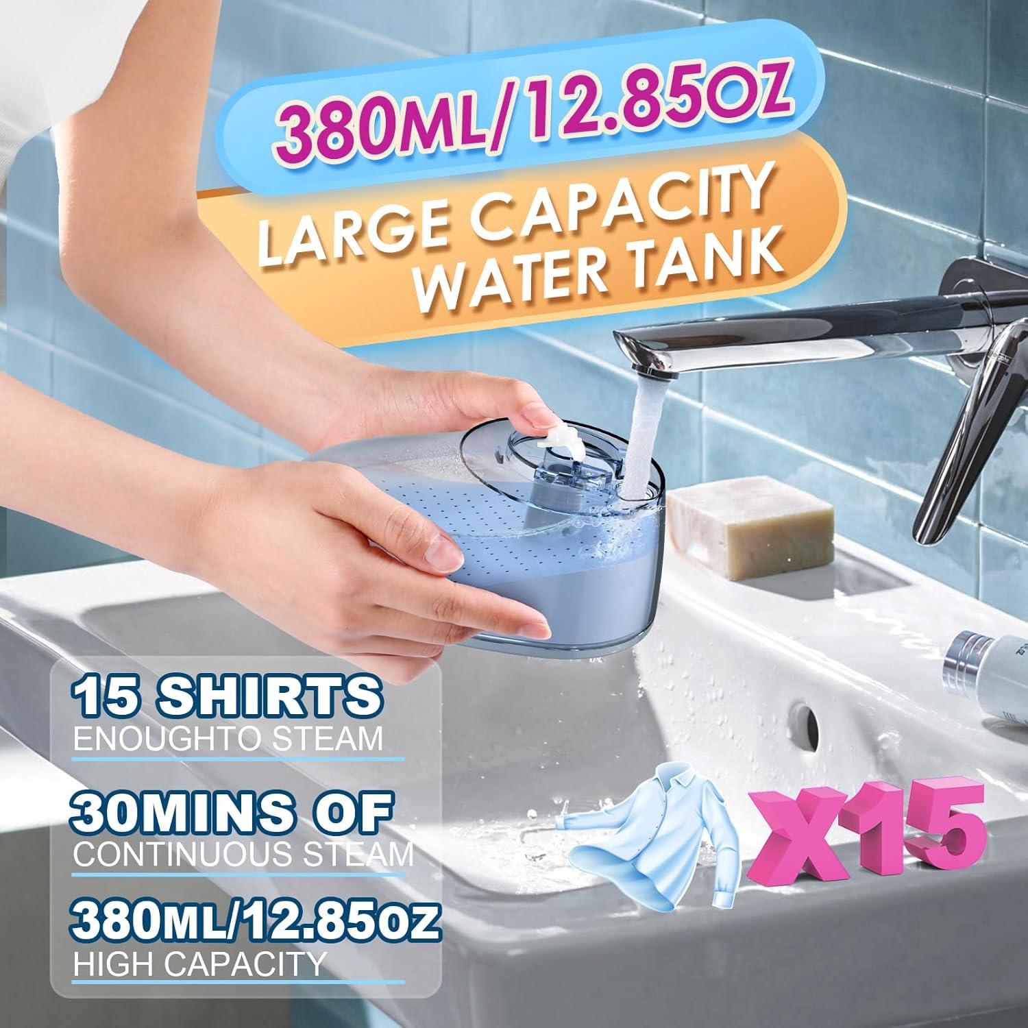 Fast 30S Steamer for Clothes wrinkles Removal Wrinkles Free