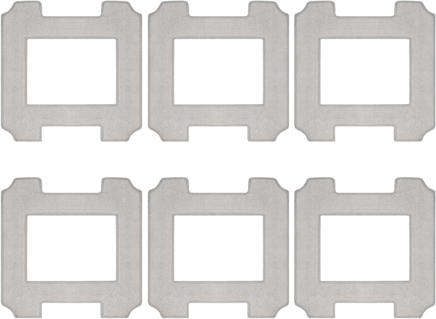 6-Piece Washable Mop Cloths for EcoVac Robot Accessories