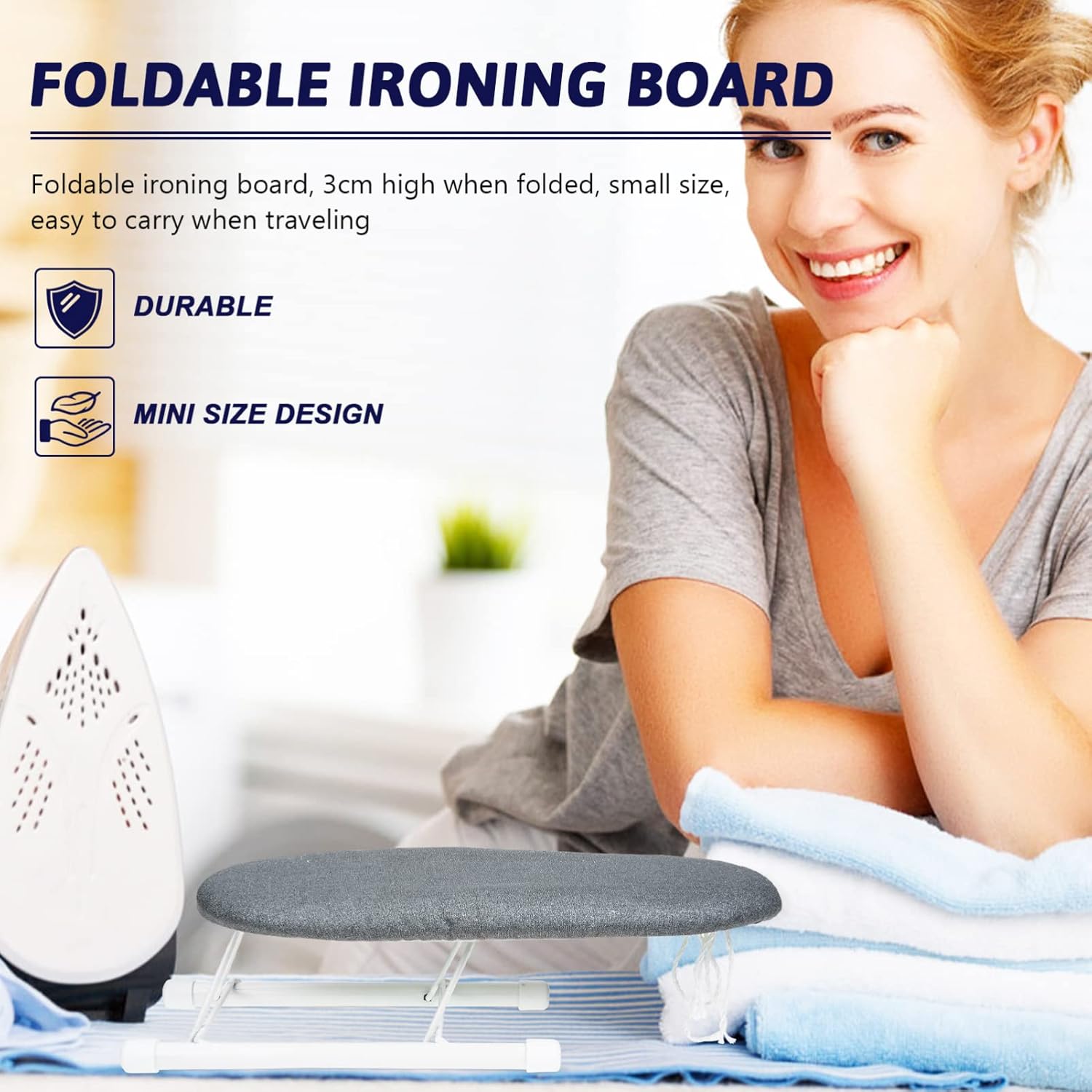 VOSAREA Ultimate Travel Ironing Pad Flat Ironing Solution for Small Spaces