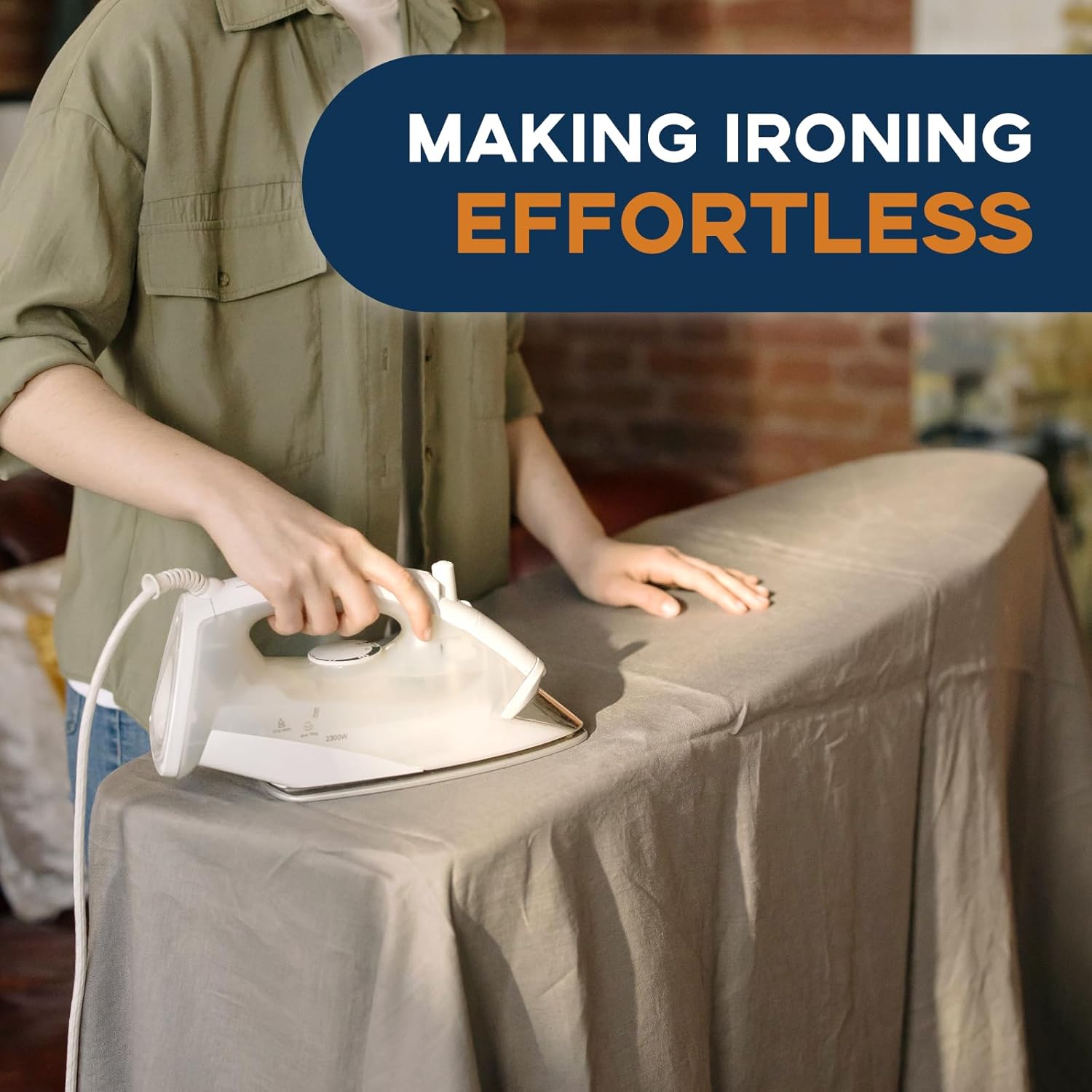 RAINHOL Heat-Resistant Extra Thick and-Sturdy Ironing Board
