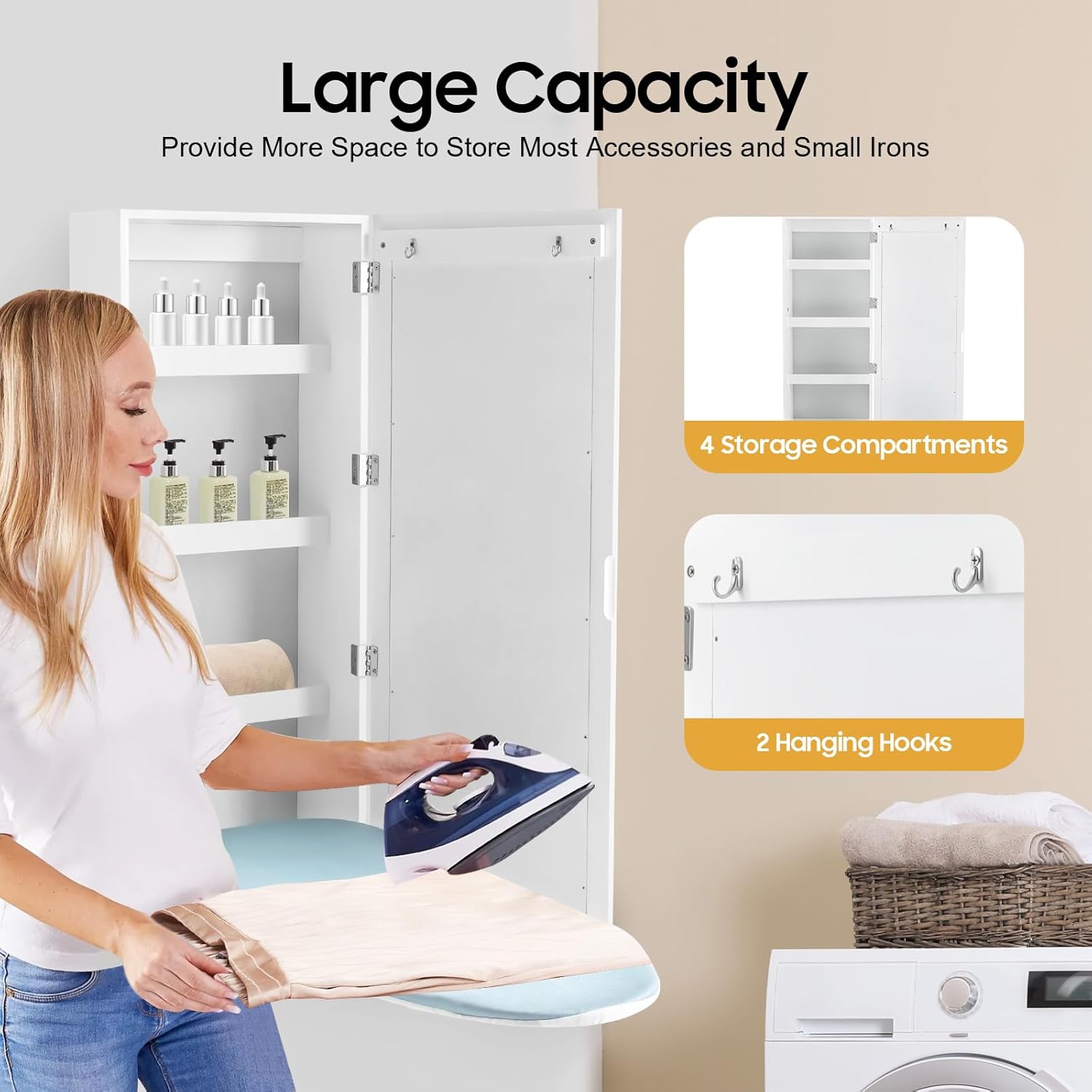 Sturdy Wall-Mounted Ironing Board