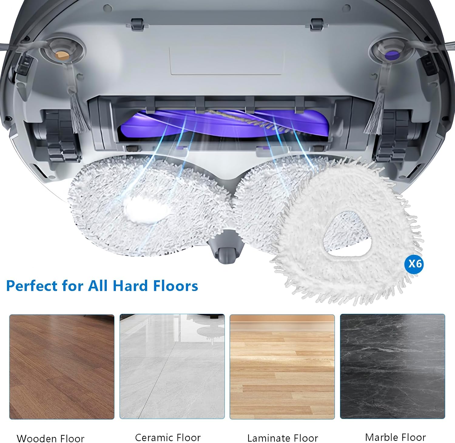 Replacement Mop Pads for NARWAL Freo X Ultra Z Ultra Robot Vacuum