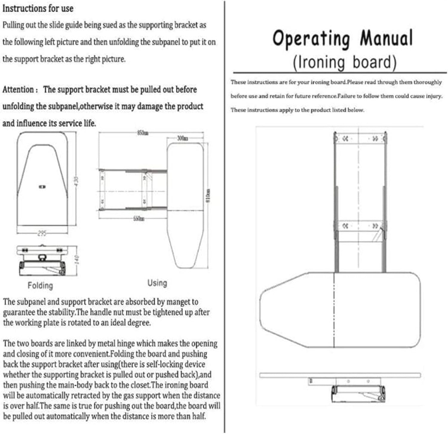Versatile Folding Ironing Board for Small Spaces