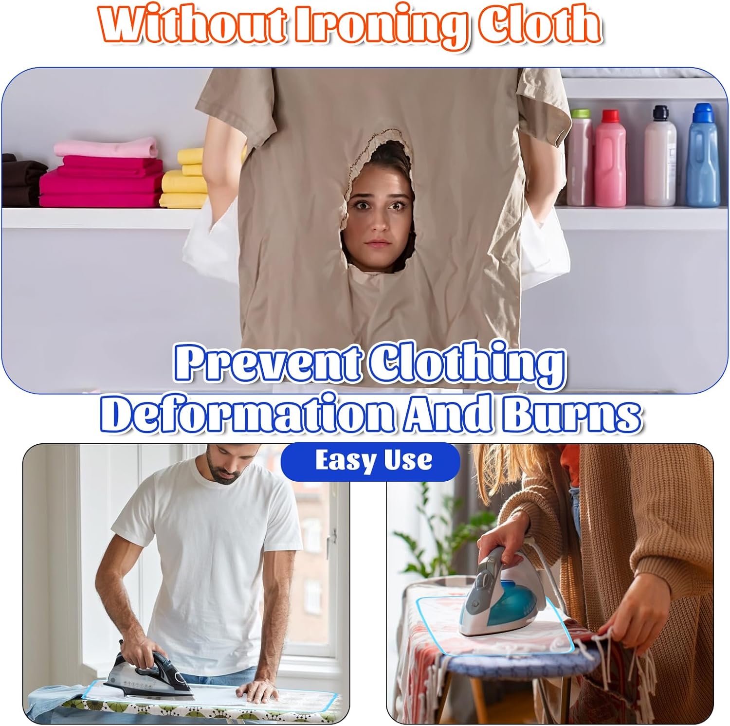 Molain 2-Pack Scorch-Saving Pressing Cloth for Ironing