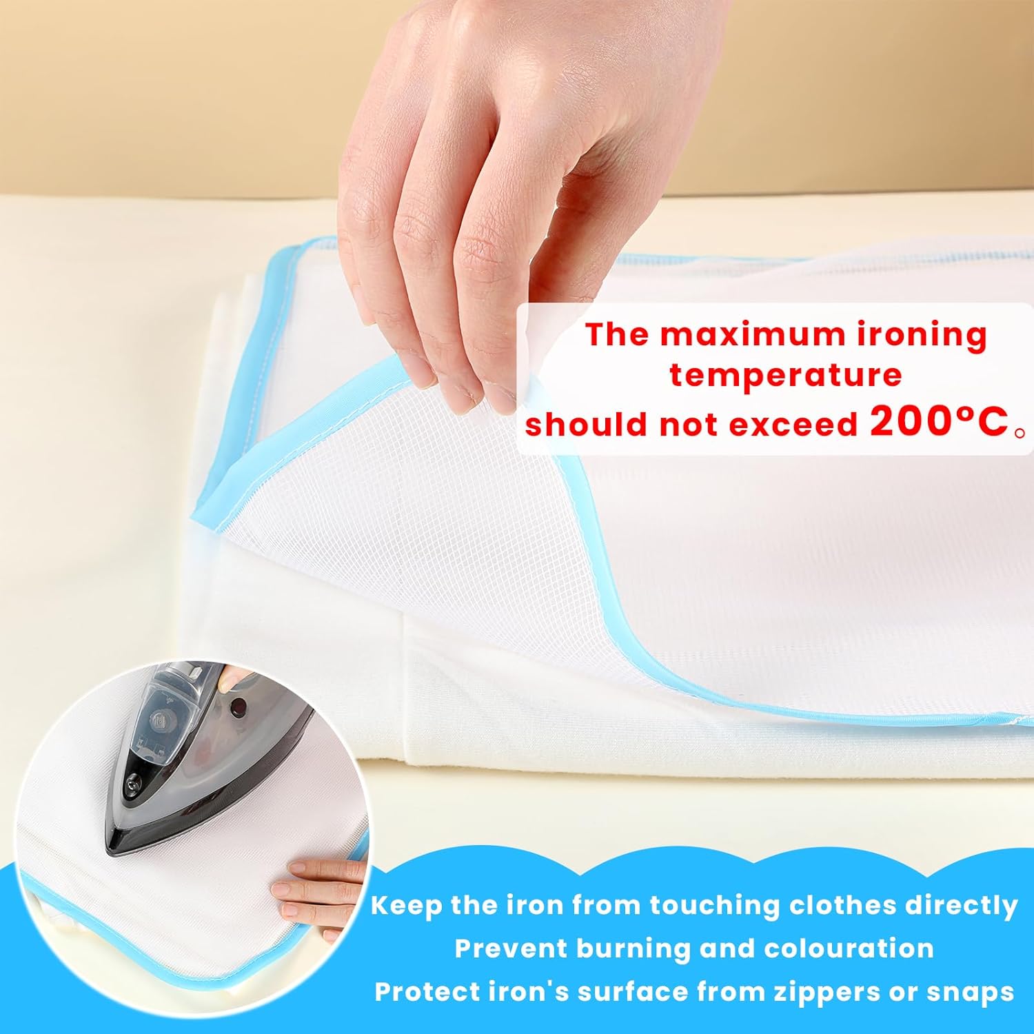 6-Piece Scorch-Saving Ironing Cloth for Protecting Fabrics