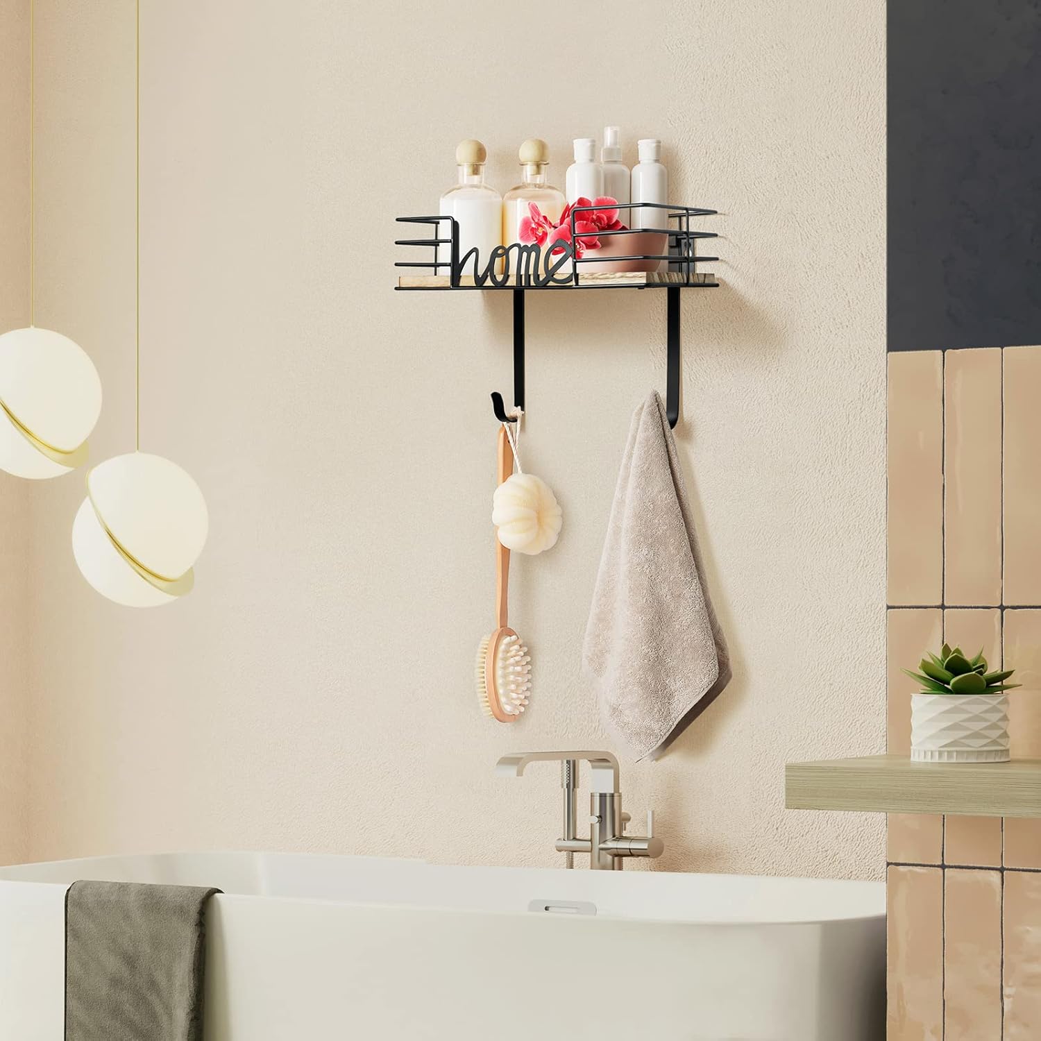 TJMOREE Wall-Mounted Ironing Board Hanger with Large Storage