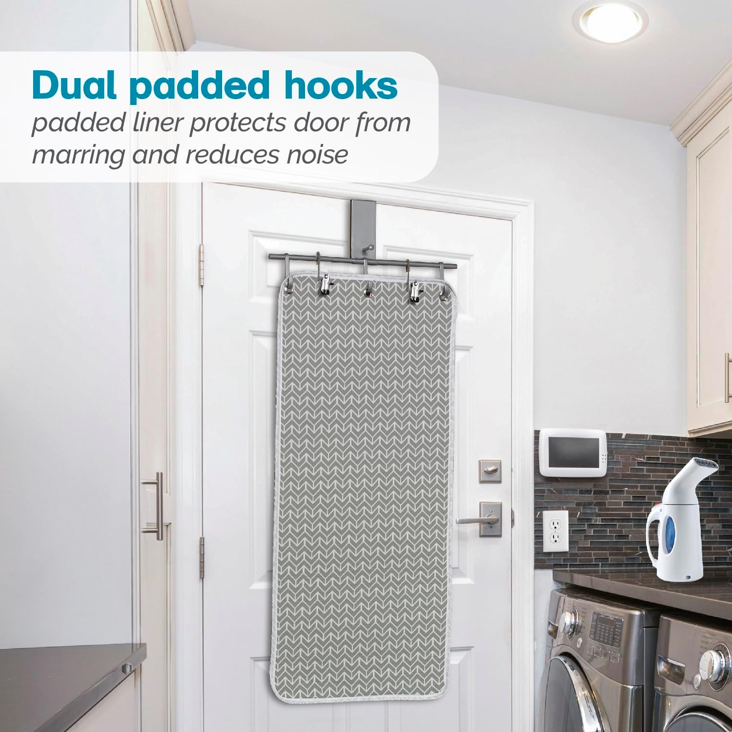 Polder Over-the-Door Steamer Station Portable 100 Cotton Garment Steamer
