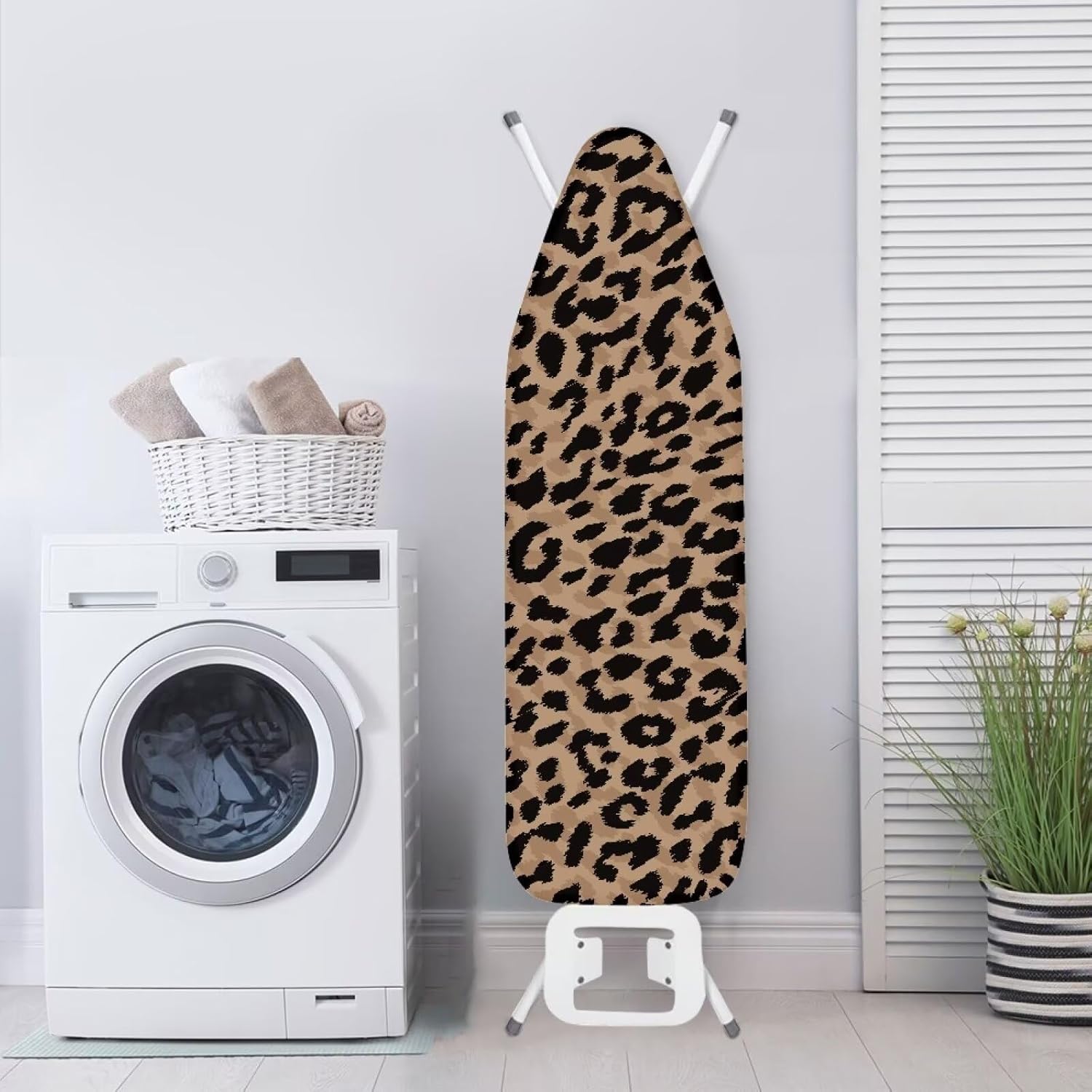 Seanative Premium Brown Leopard Ironing Board Cover