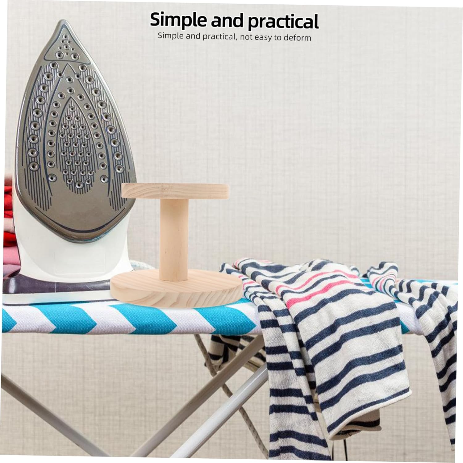 Wooden Cloth Ironing Board Cover Stool for Home Kitchen Use