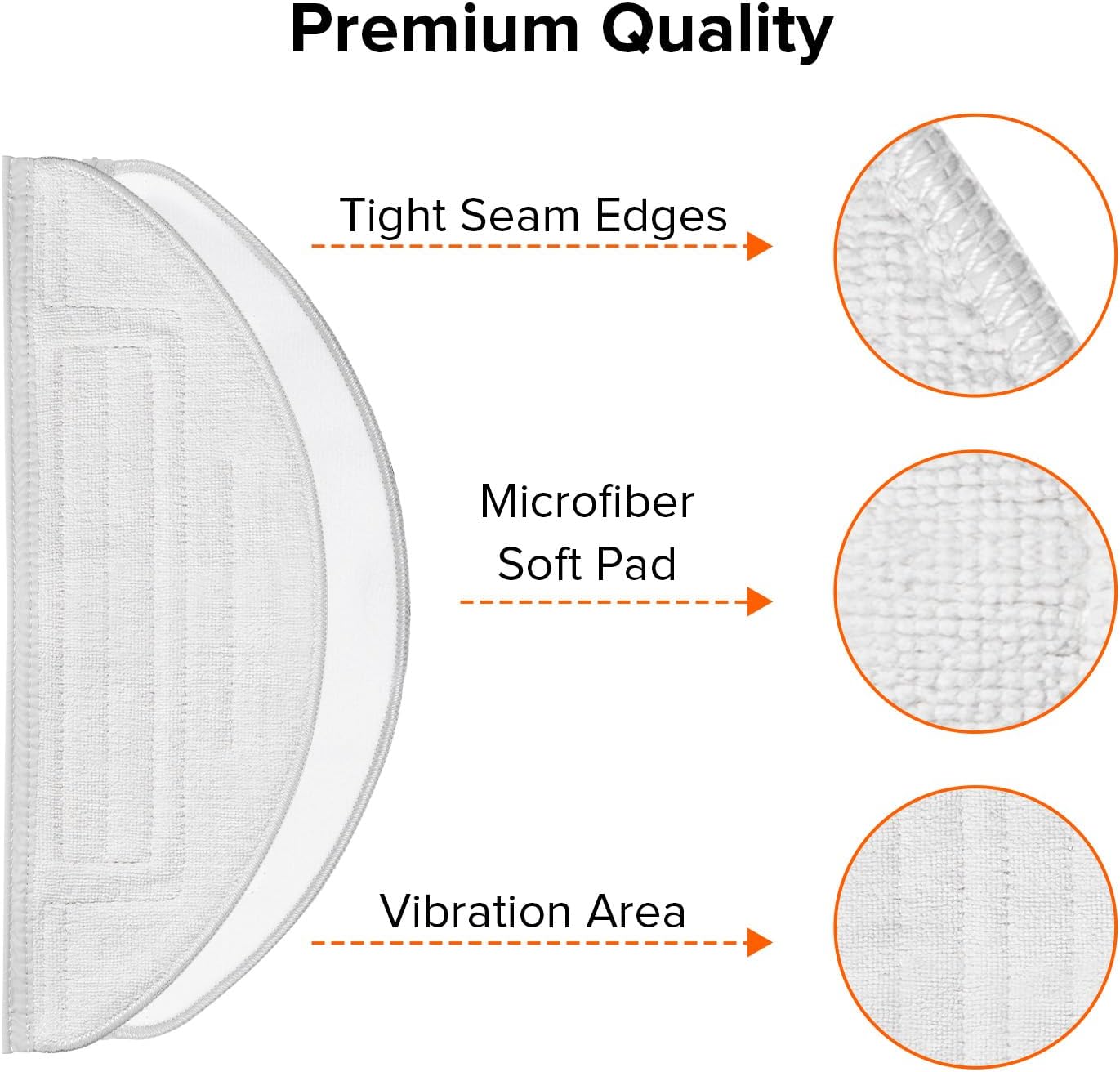 RoboRock S7 Robot Vacuum Mop Cloth 2 Pcs