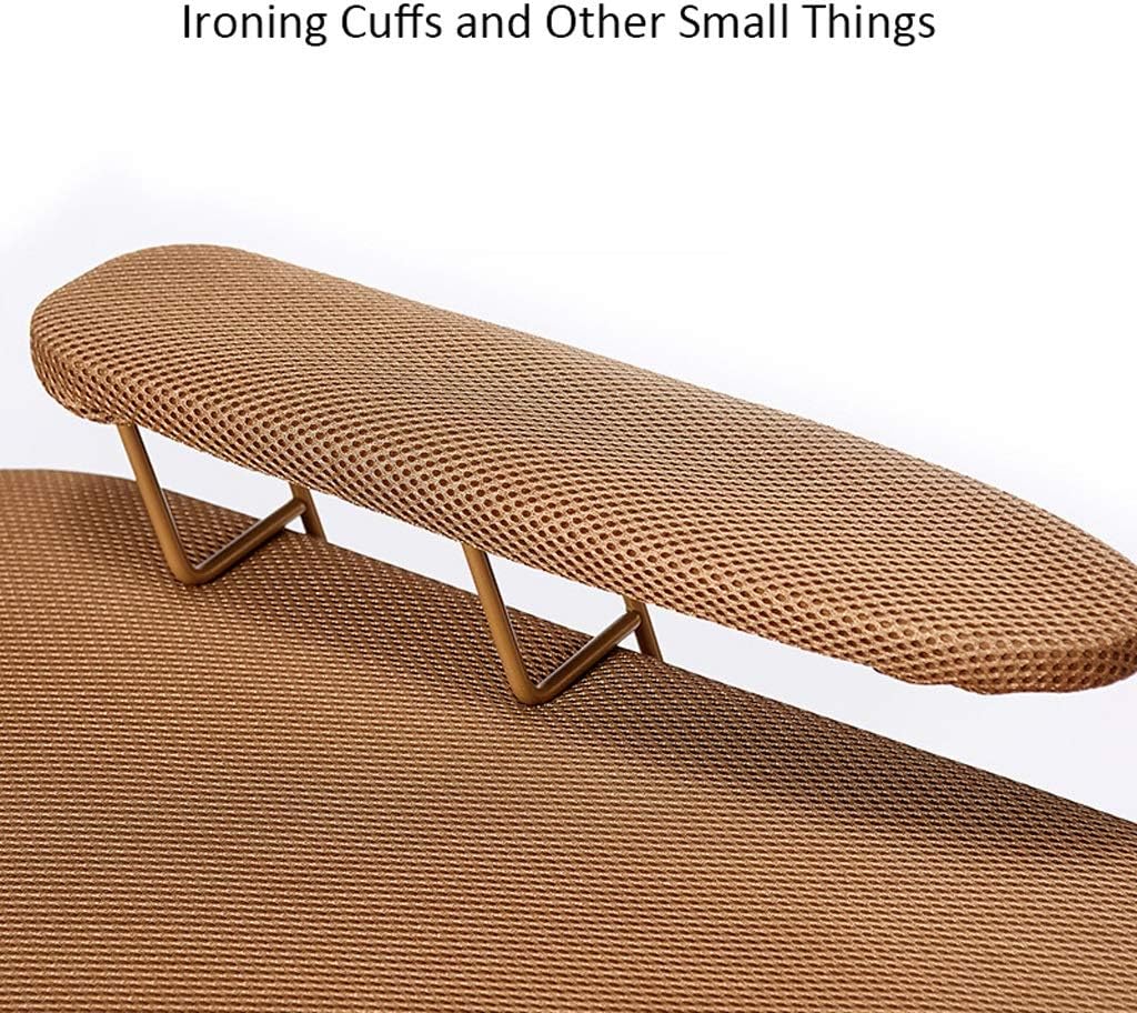 ZHDBDPro Ironing Board Large Foldable Retractable Multi-Functional Brown 122x98cm