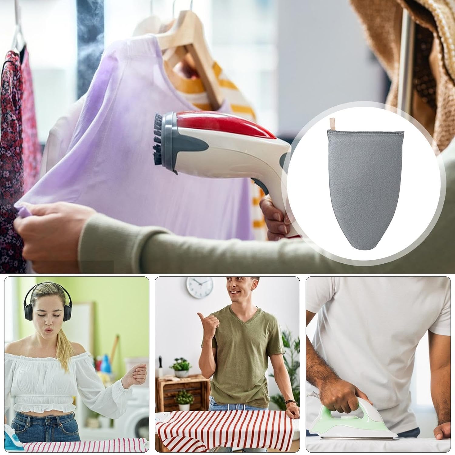 Garment Steamer Ironing Mitt - Waterproof Steam-Resistant