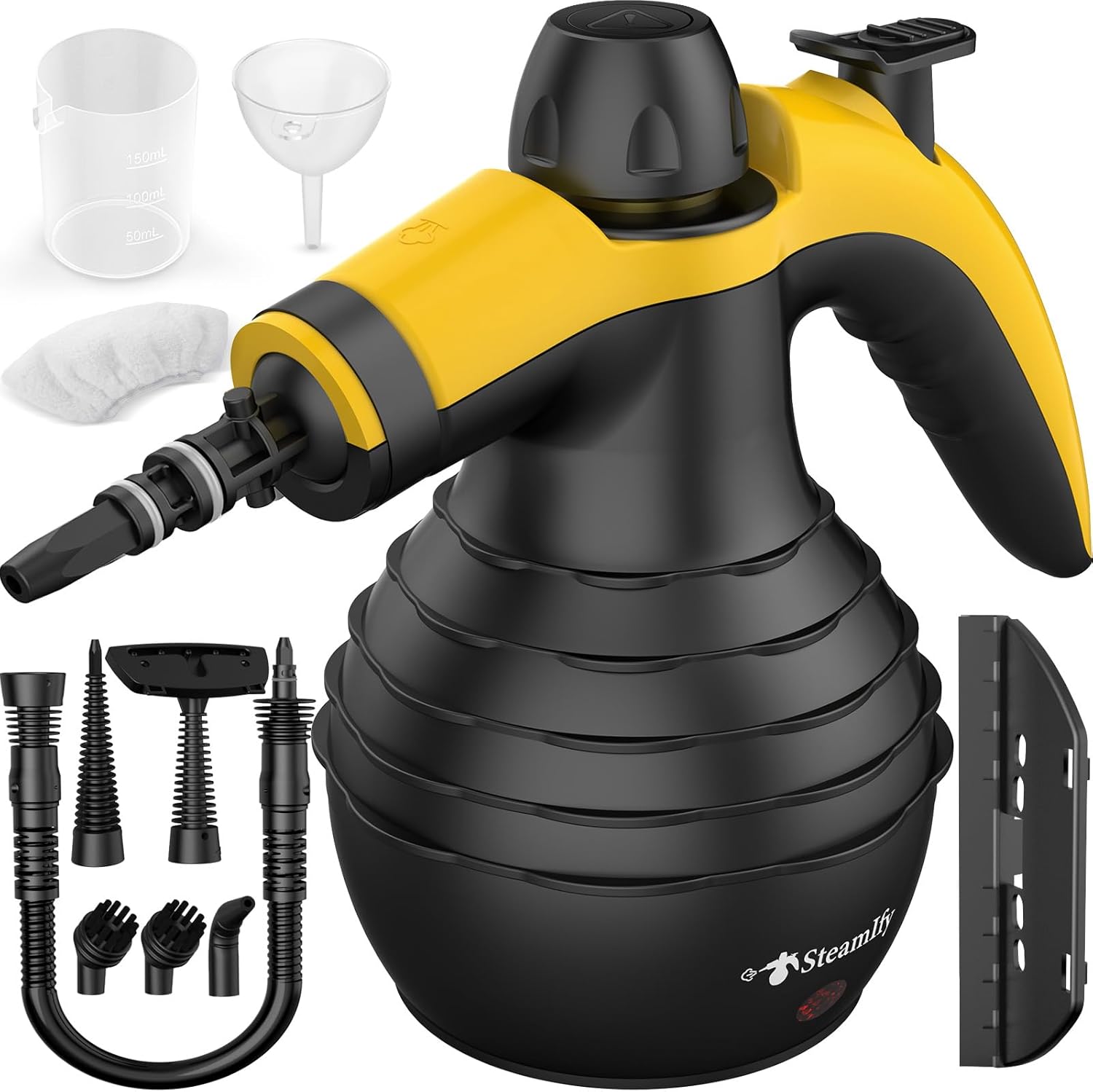 STEAMIFY Pressurized Handheld Steam Cleaner with 10pcs Accessories Safety Lock 1
