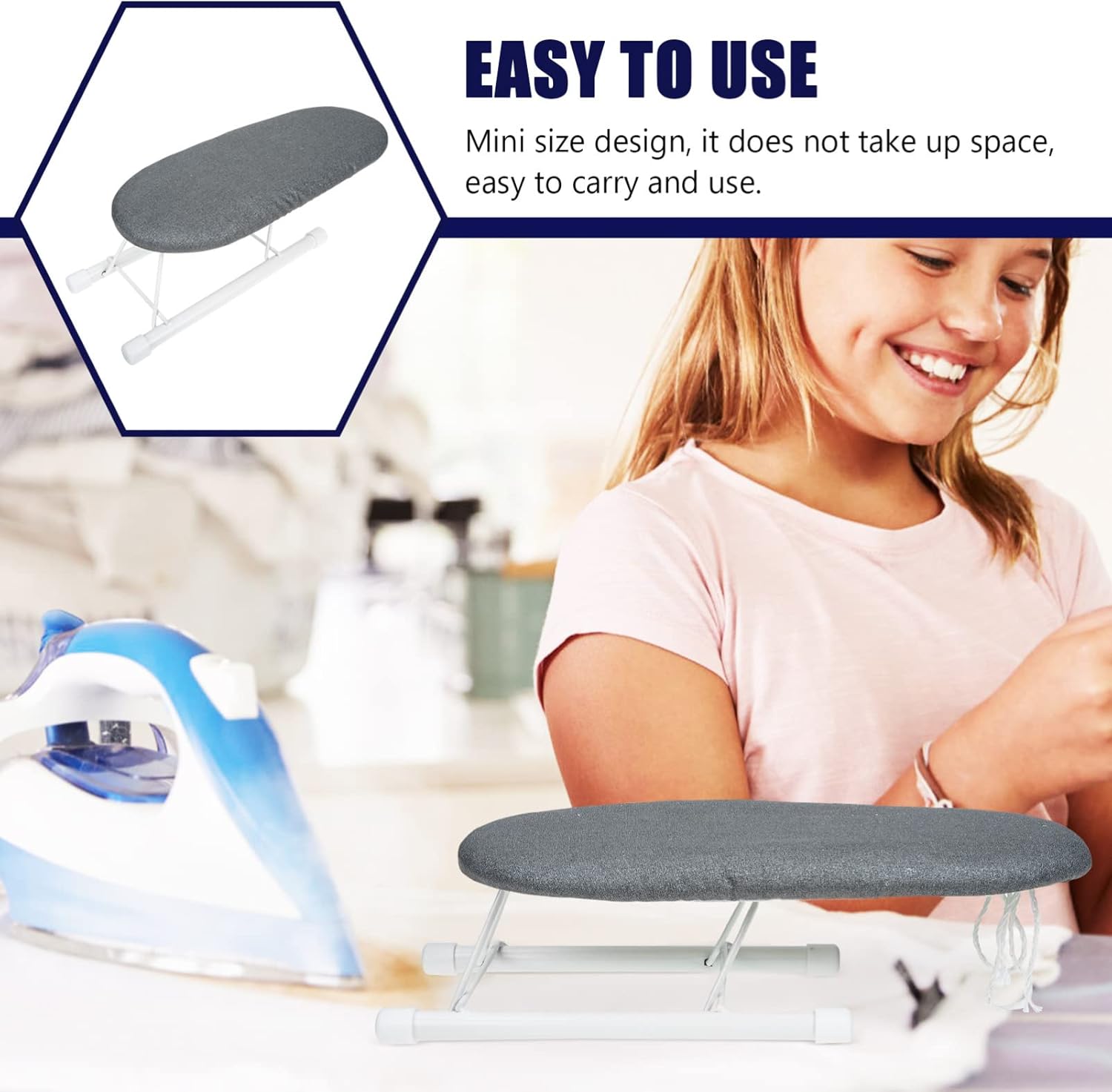 VOSAREA Ultimate Travel Ironing Pad Flat Ironing Solution for Small Spaces