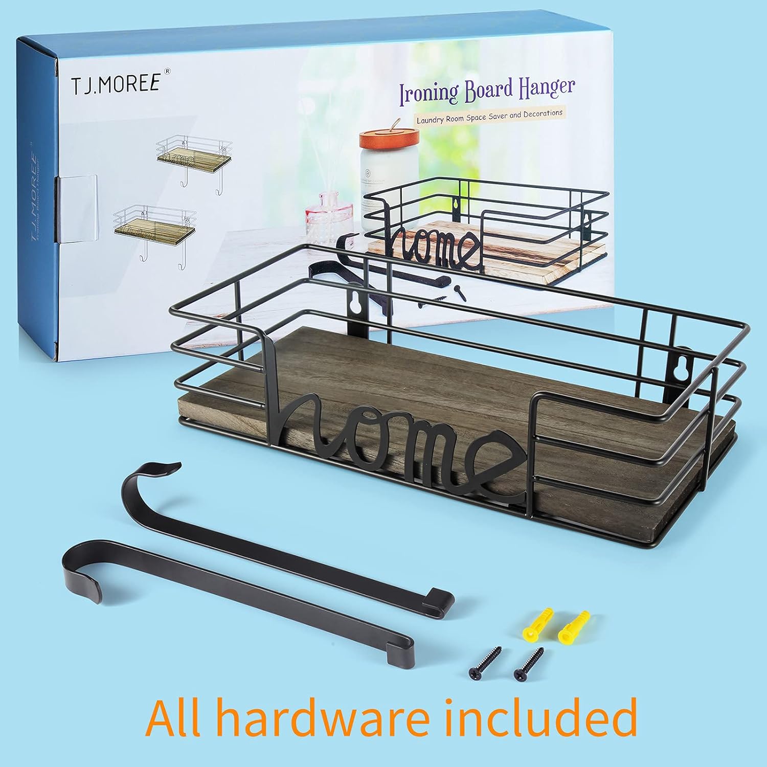 Organize Your Laundry Space Magnetic Ironing Board Hanger