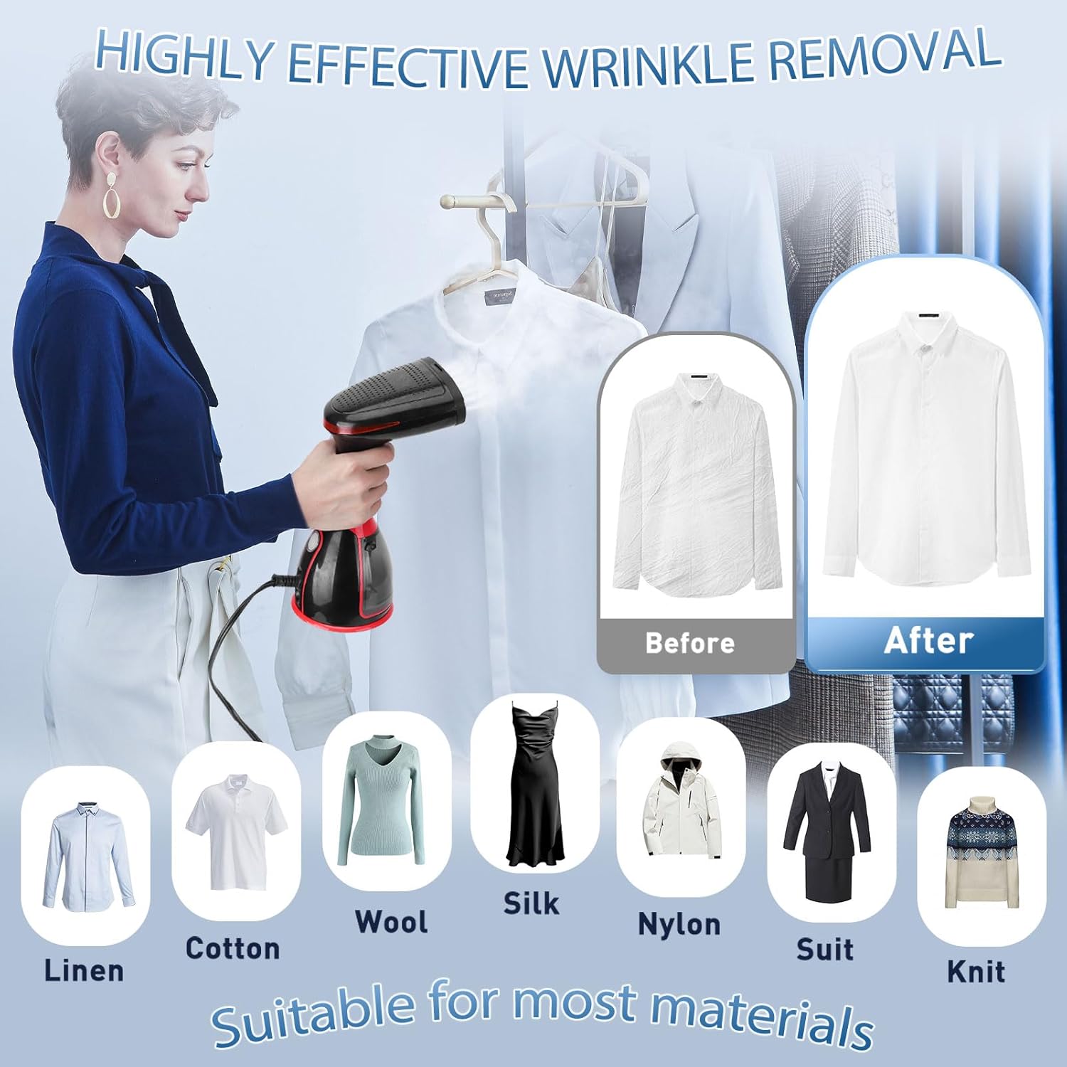 15s Fast Heat-Up Clothes Steamer