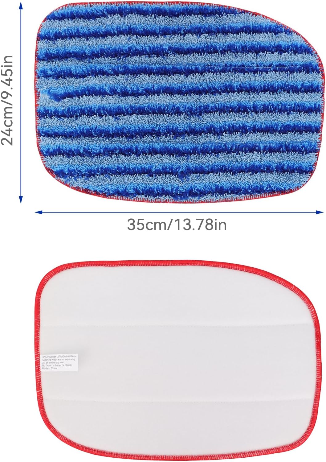 GreeSuit Microfiber Steam Mop Pads Compatible with McCulloch MC1375 MC1385 Steam Cleaners