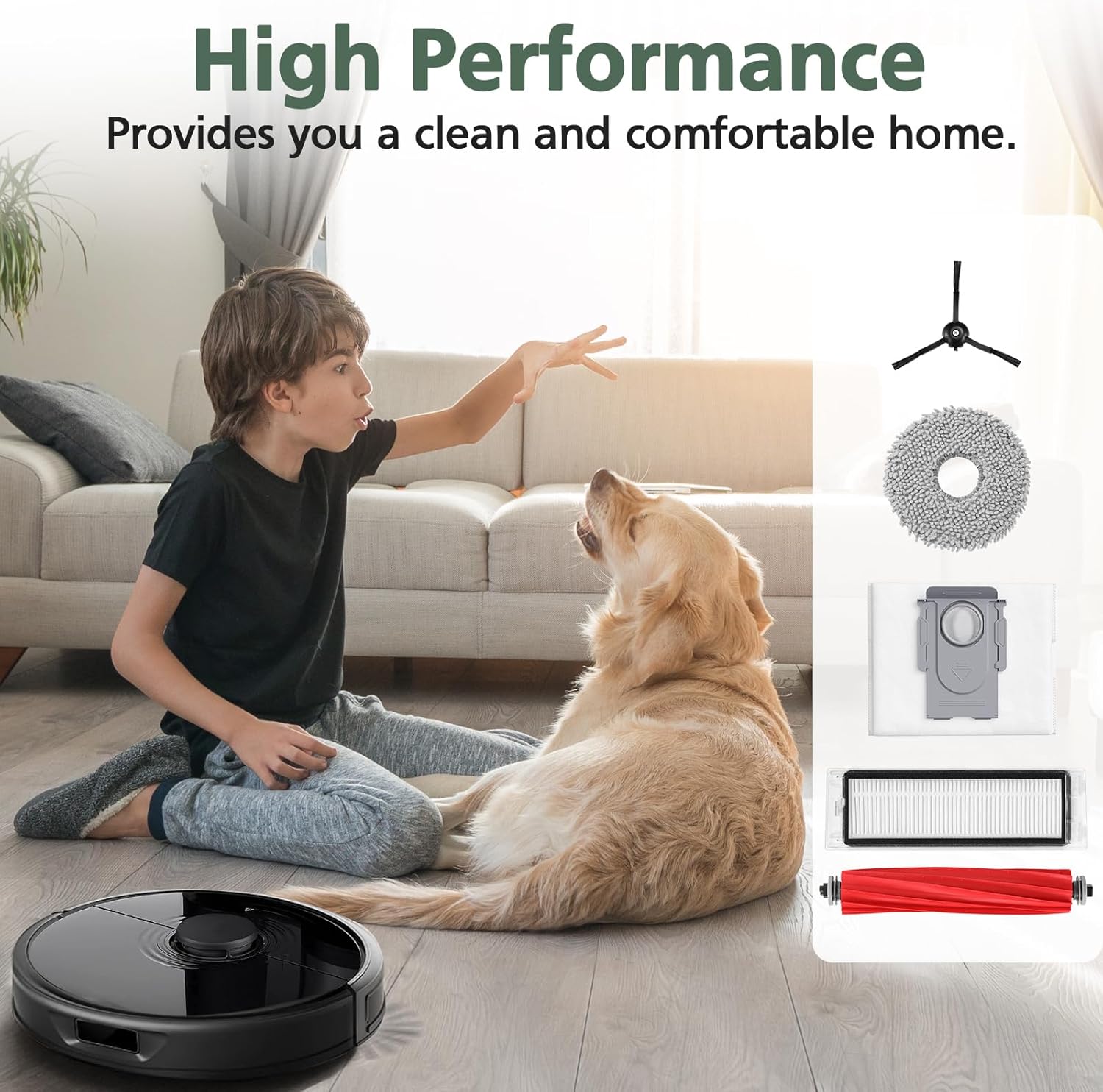 15-Piece Replacement Kit for Q Revo Robot Vacuum