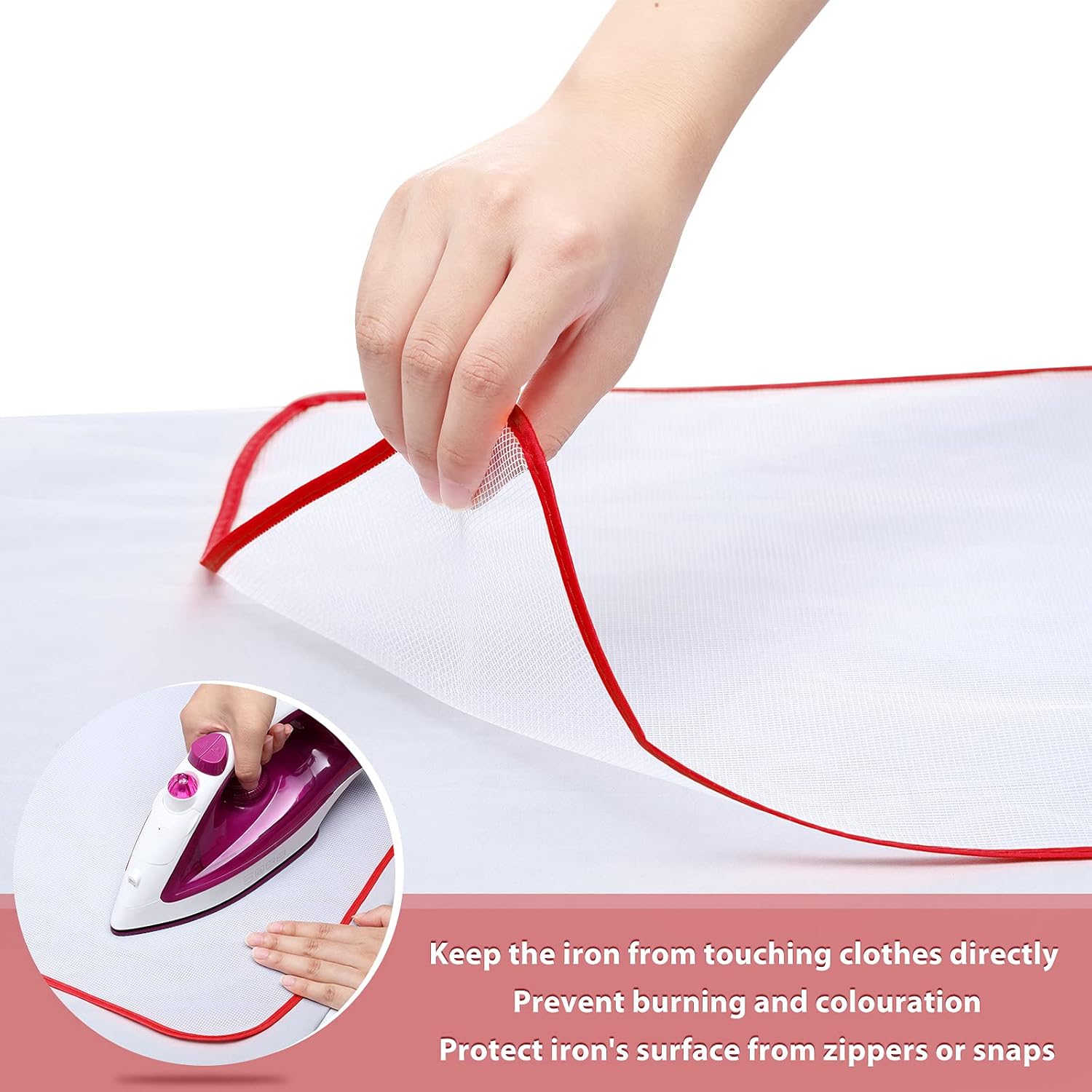 Protective Iron Mesh Pad for Scorch-Saving Ironing